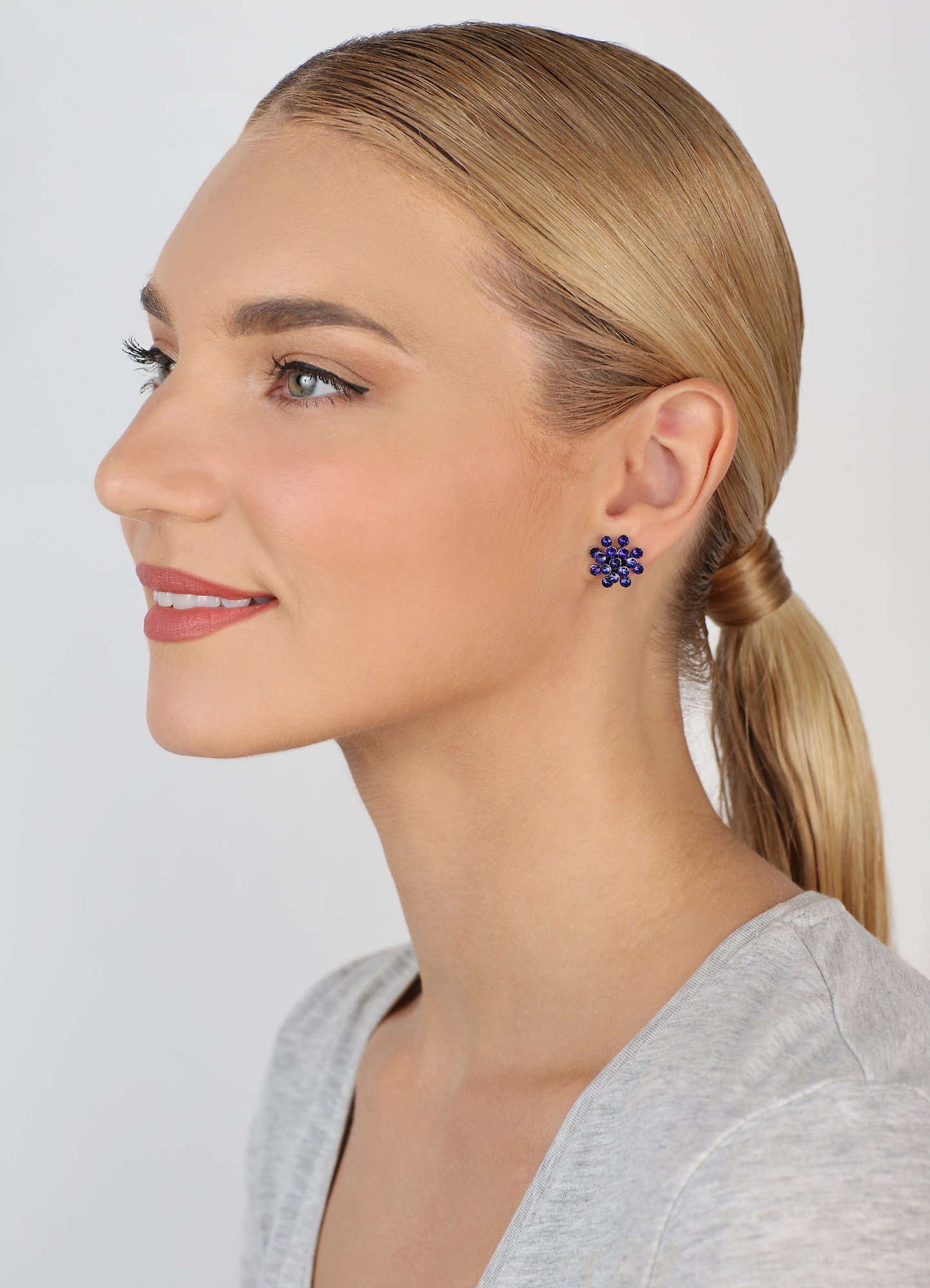 Bild für Ohrstecker Magic Fireball Dunkelblau  mini