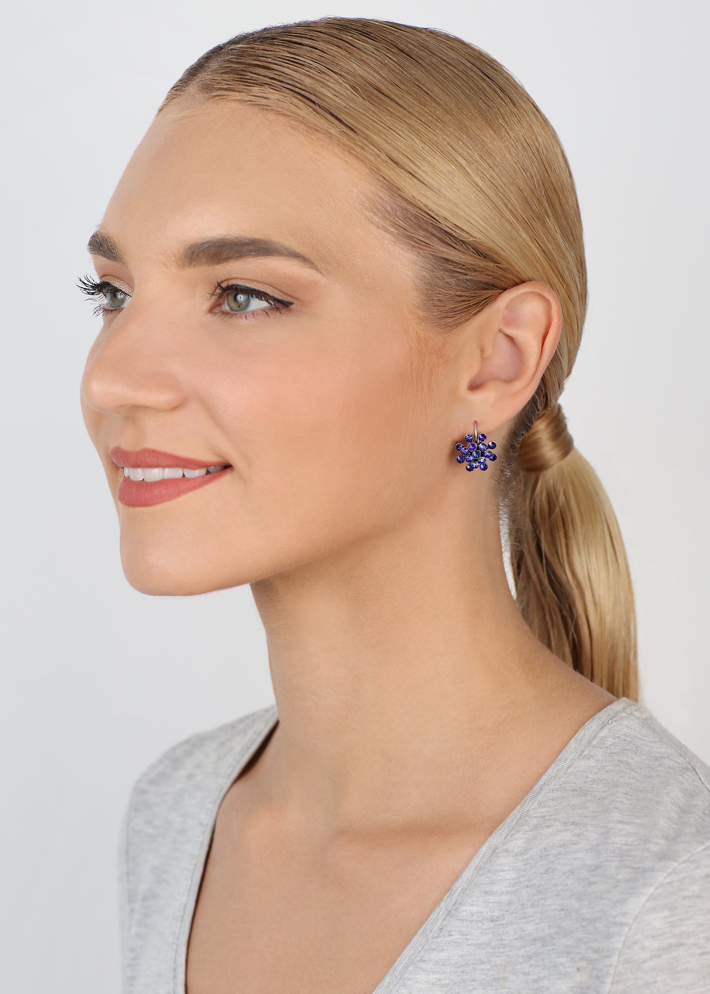 image for Earring eurowire Magic Fireball Dark Blue  mini
