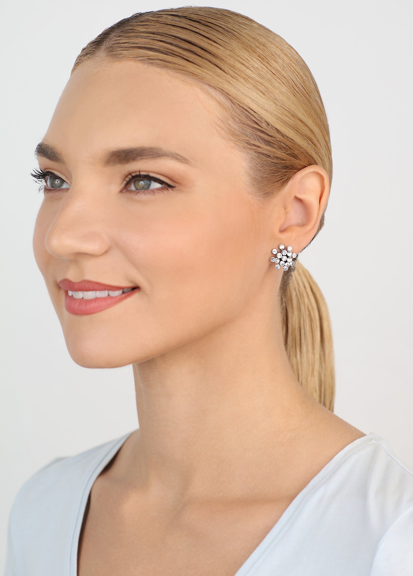 image for Earring Clip Magic Fireball White  mini