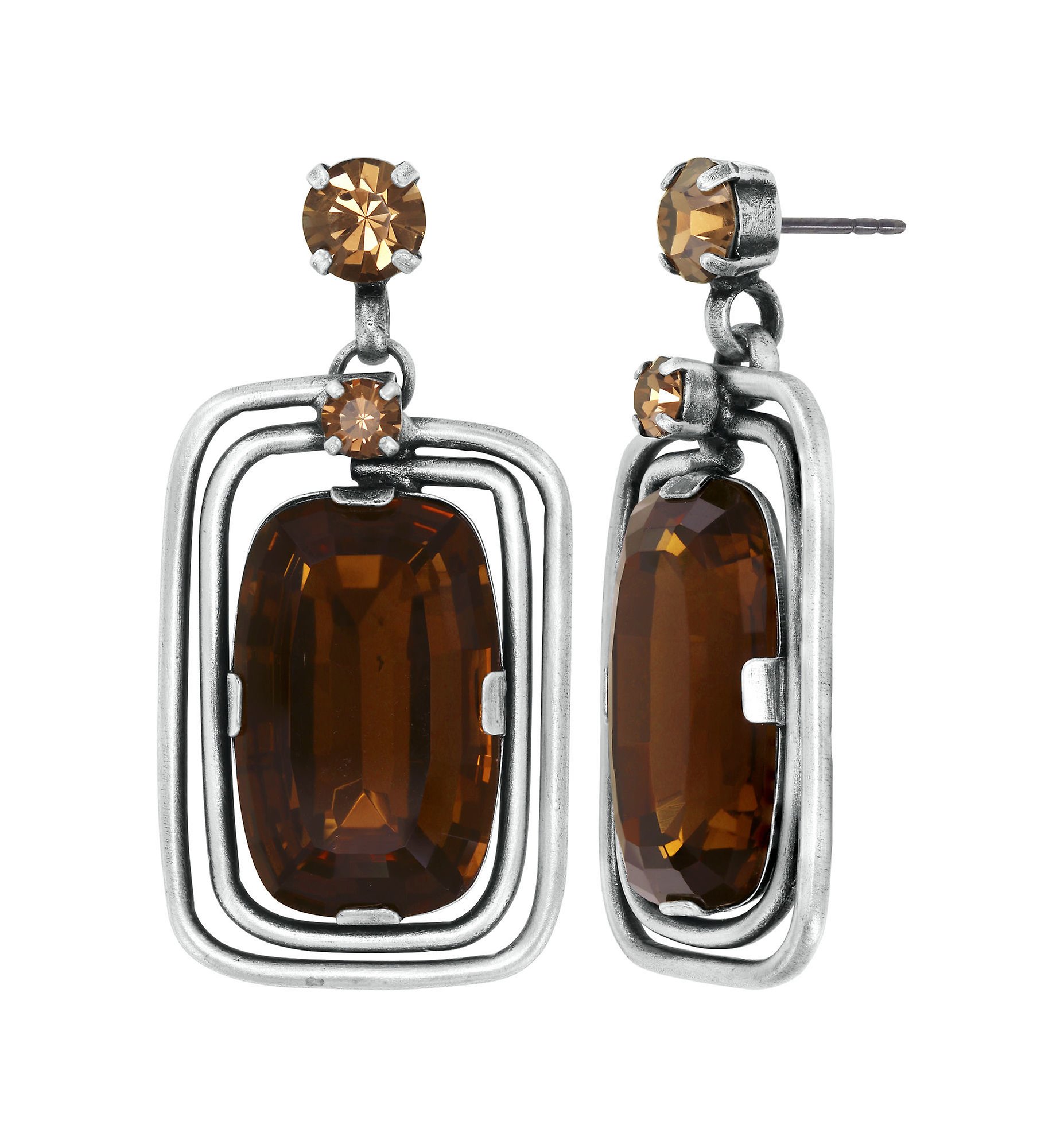 image pour Clou d'oreille pendant To The Max Marron  size L