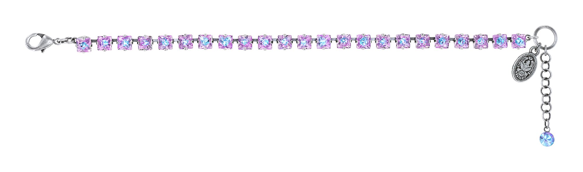 image for Anklet Punk Classics White / Lt. Rose crystal vitrail light size S