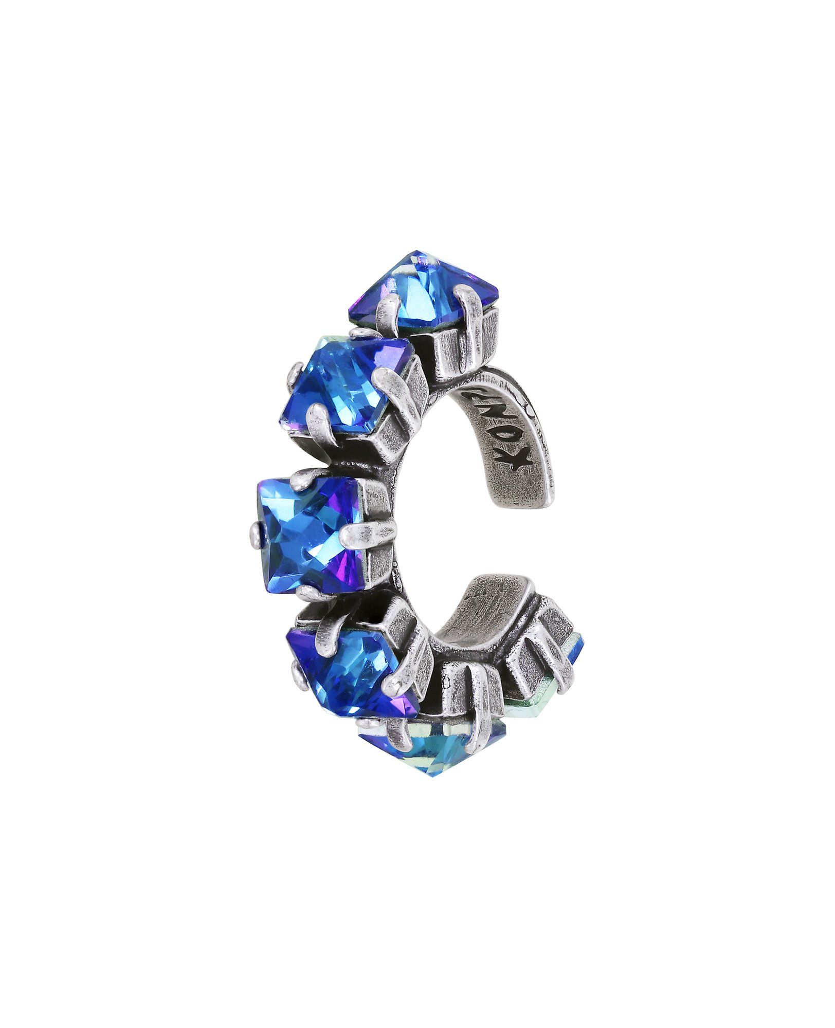 image for Ear Cuff Punk Classics Blue crystal bermuda blue 