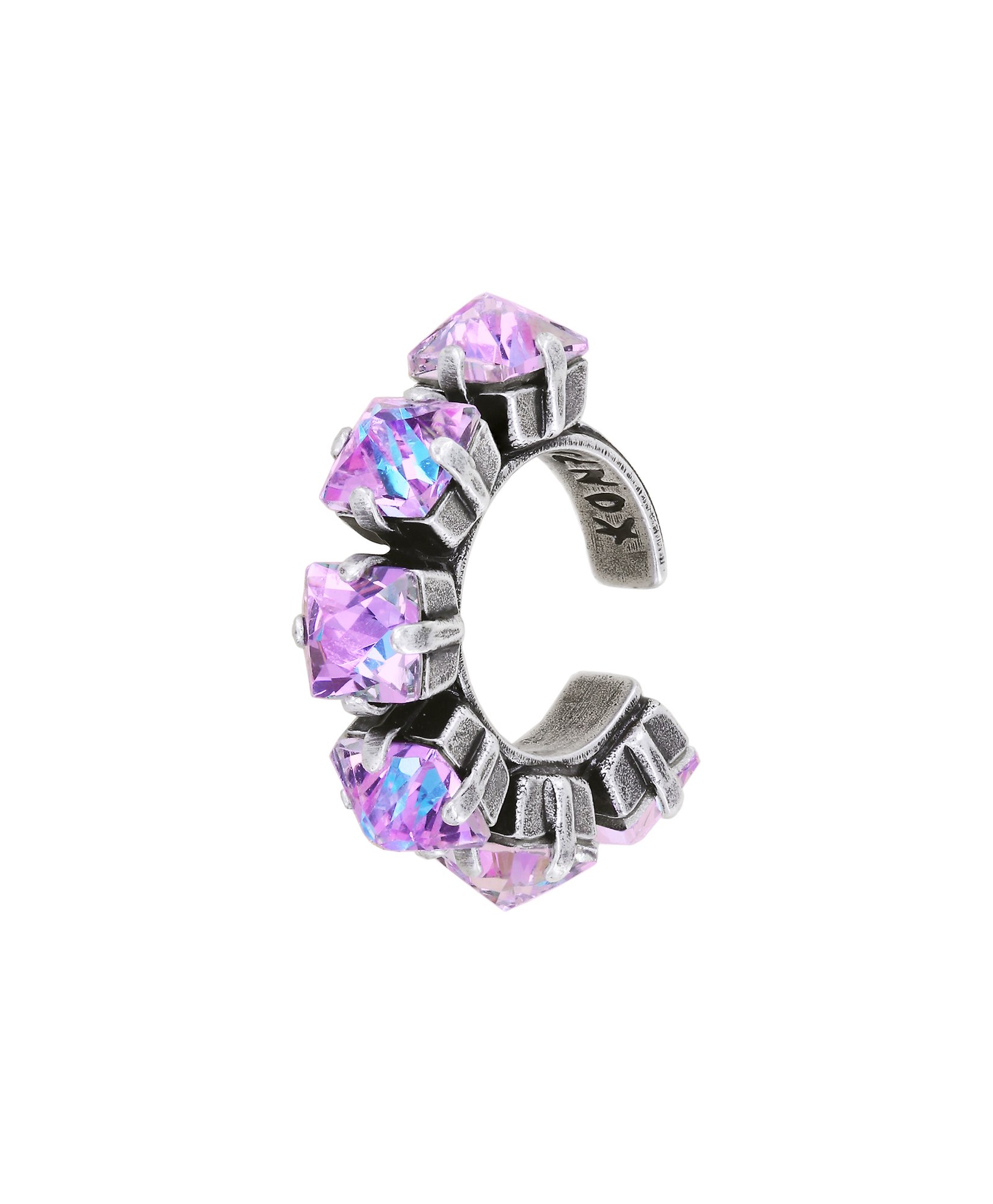 image pour Manchette d'oreille Punk Classics Blanc / Rose Clair crystal vitrail light 