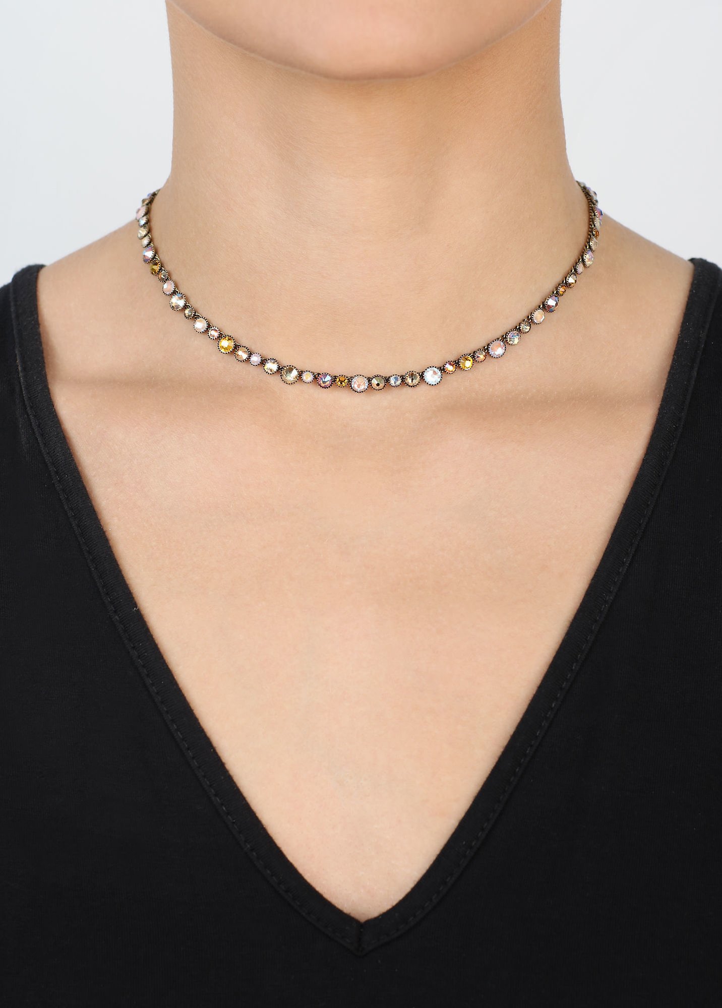 image pour Collier Water Cascade Marron / Jaune  