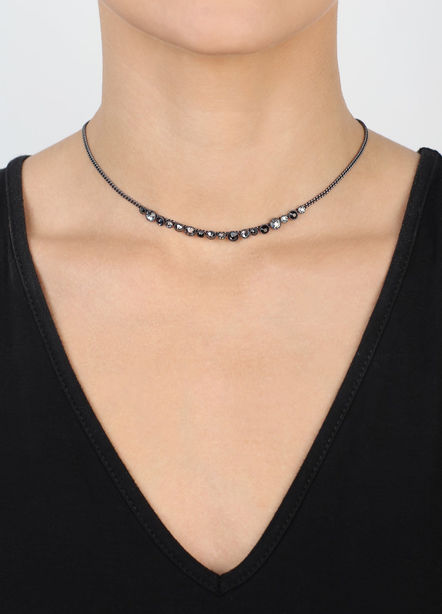 image for Necklace Water Cascade Black  
