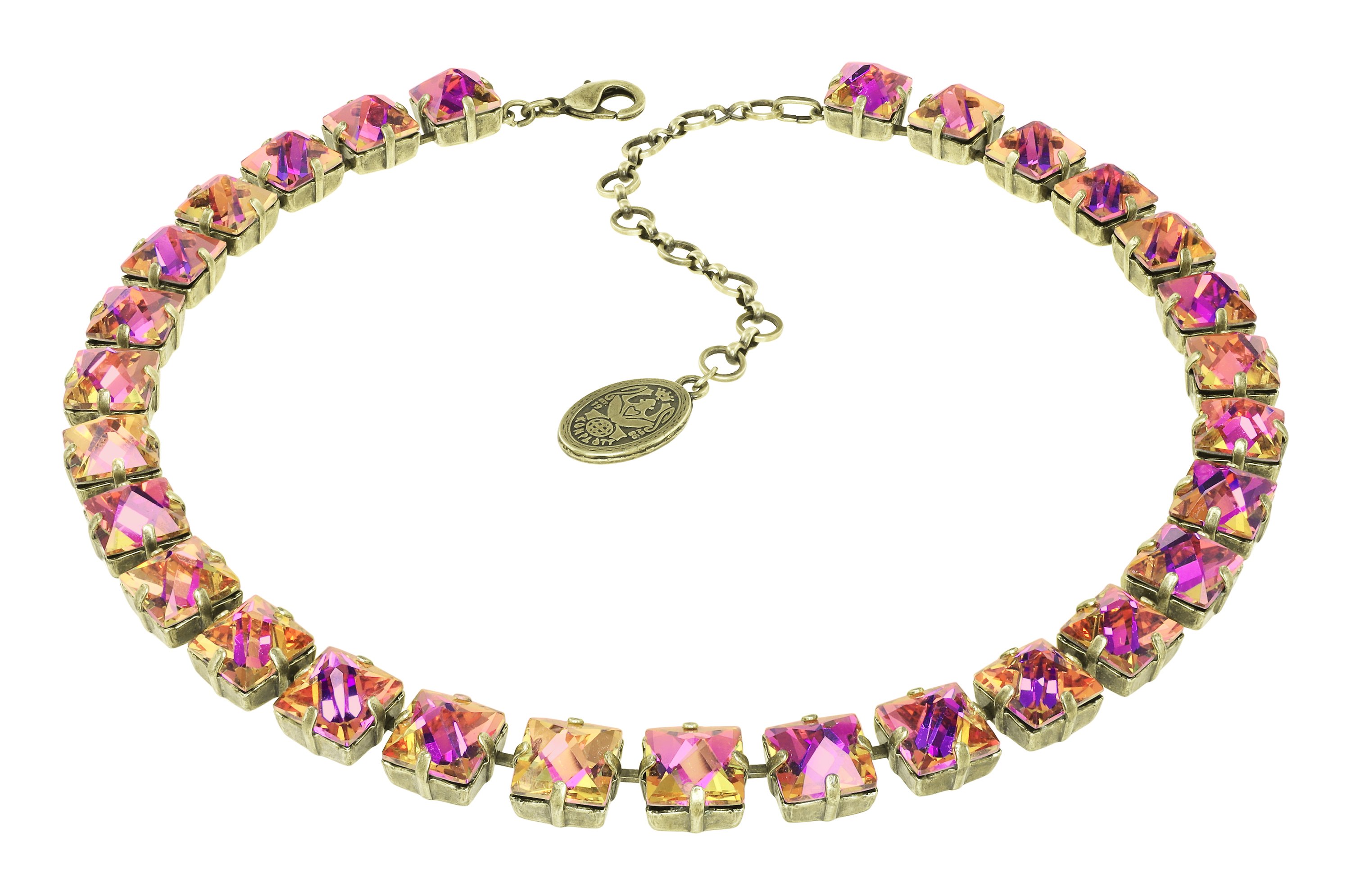 image pour Collier Punk Classics Orange / Lila violet blue size L