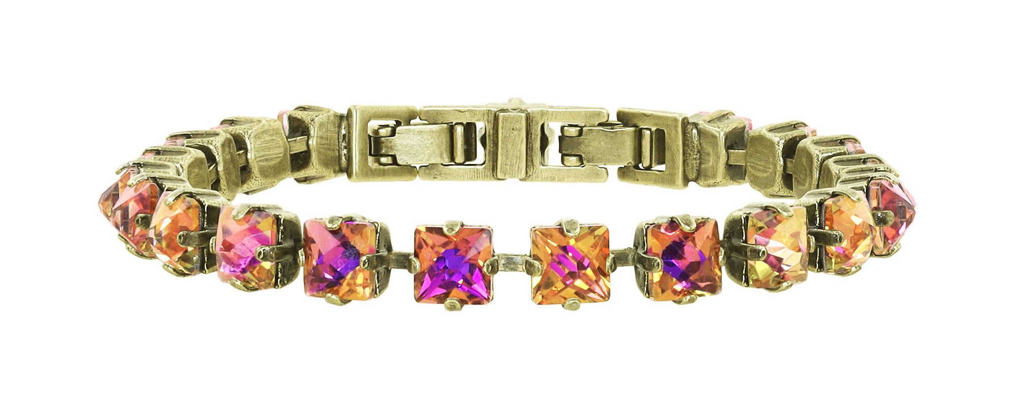 image for Bracelet Punk Classics Orange / Lila violet blue size S