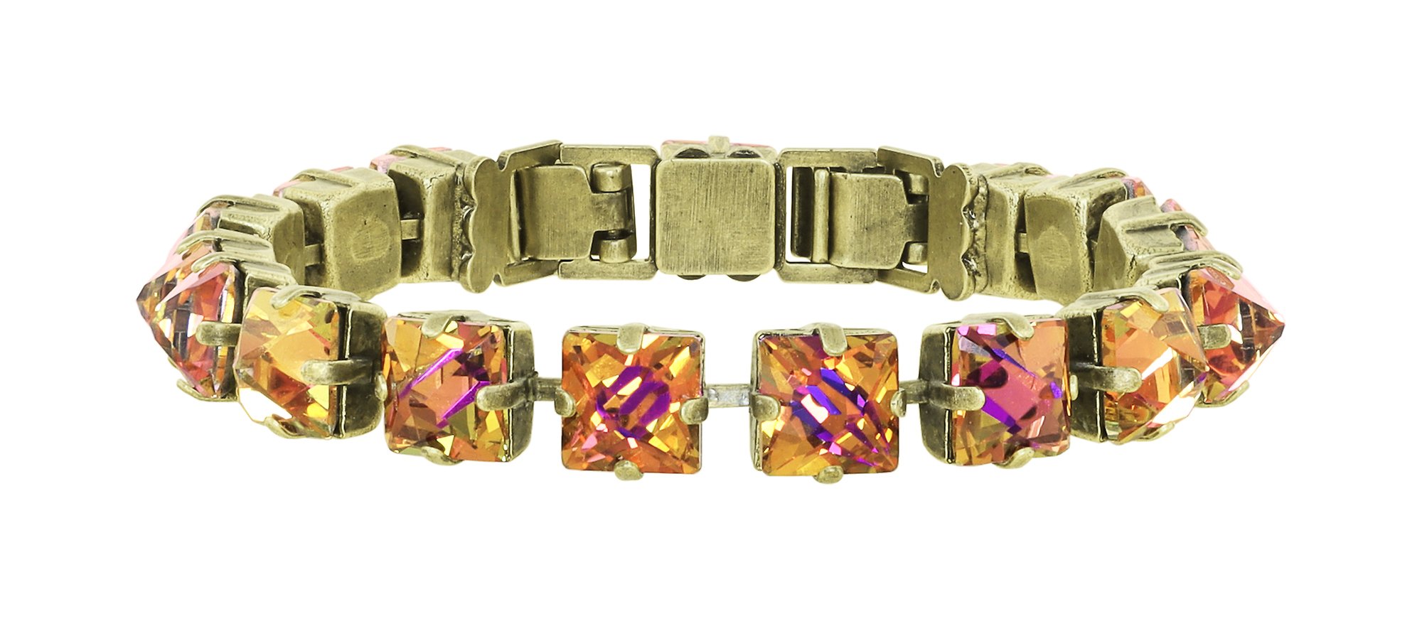 Bild für Armband Punk Classics Orange / Lila violet blue Größe M