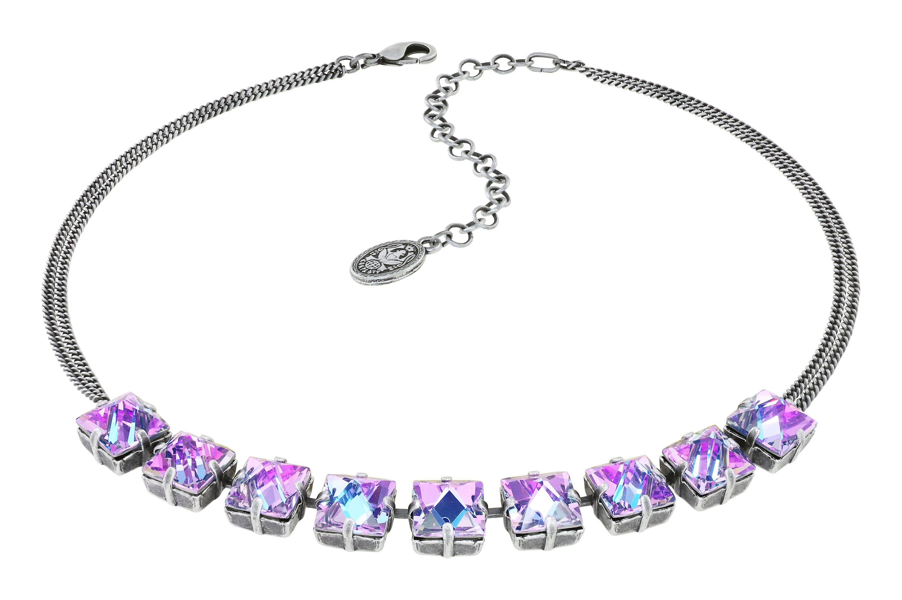 image pour Collier Punk Classics Blanc / Rose Clair crystal vitrail light size L