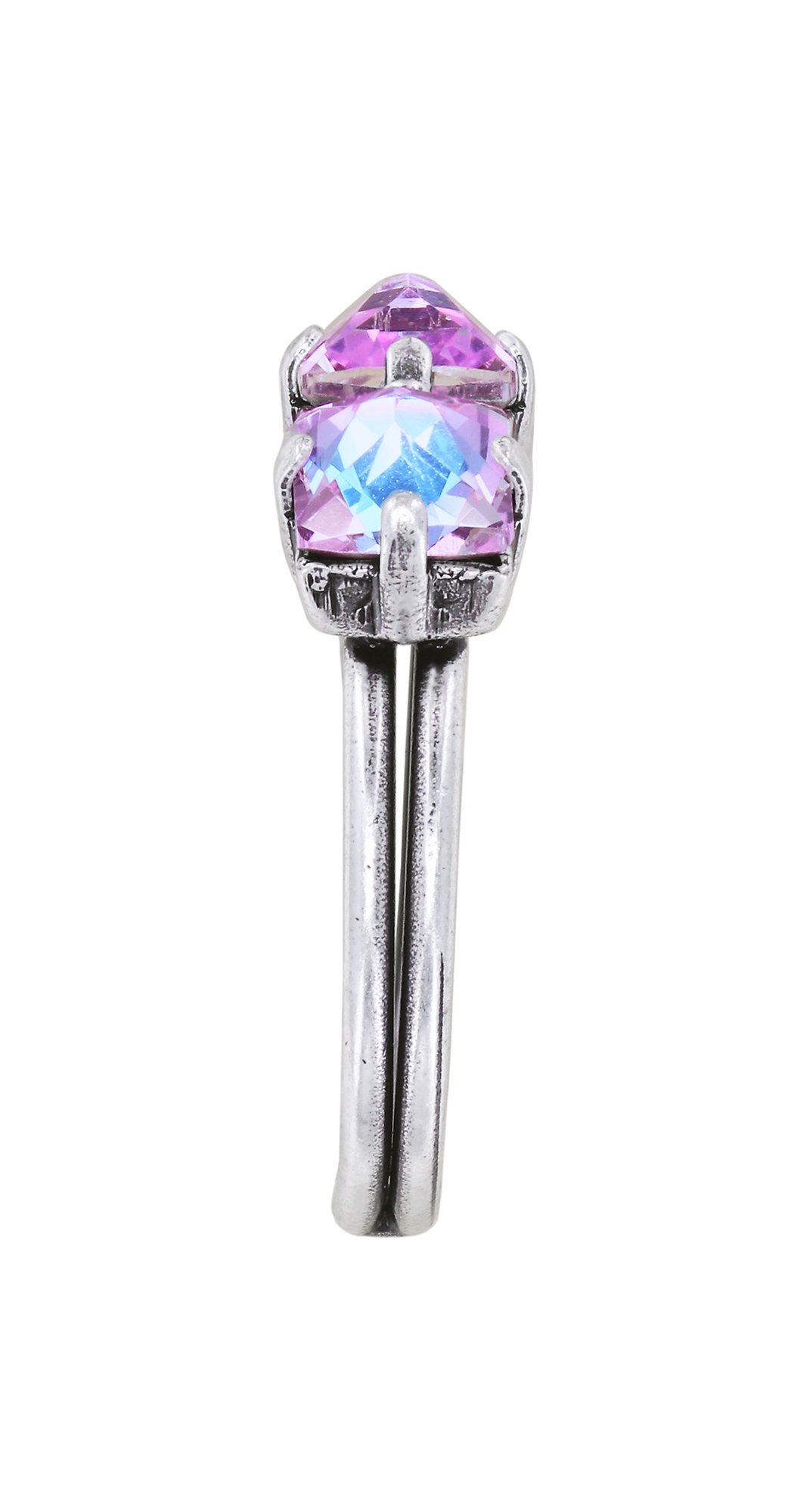 image for Ring Punk Classics White / Lt. Rose crystal vitrail light size S