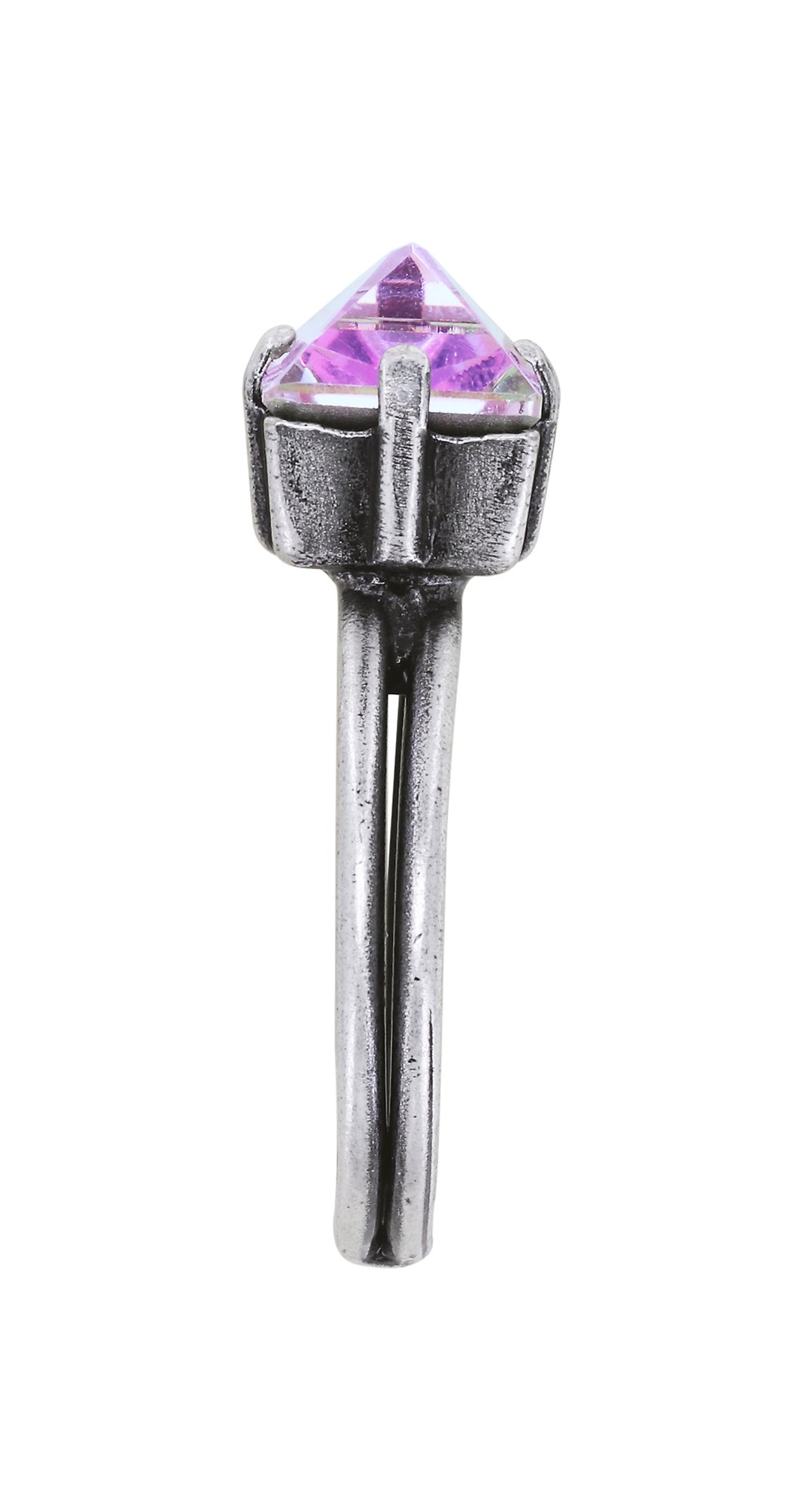 image pour Anneau Punk Classics Blanc / Rose Clair crystal vitrail light size M