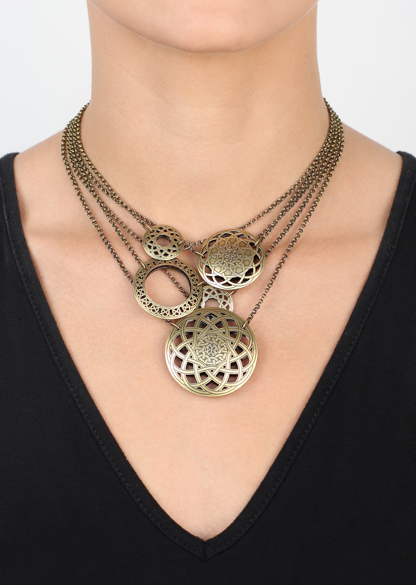 image pour Collier Shades of Light Laiton  