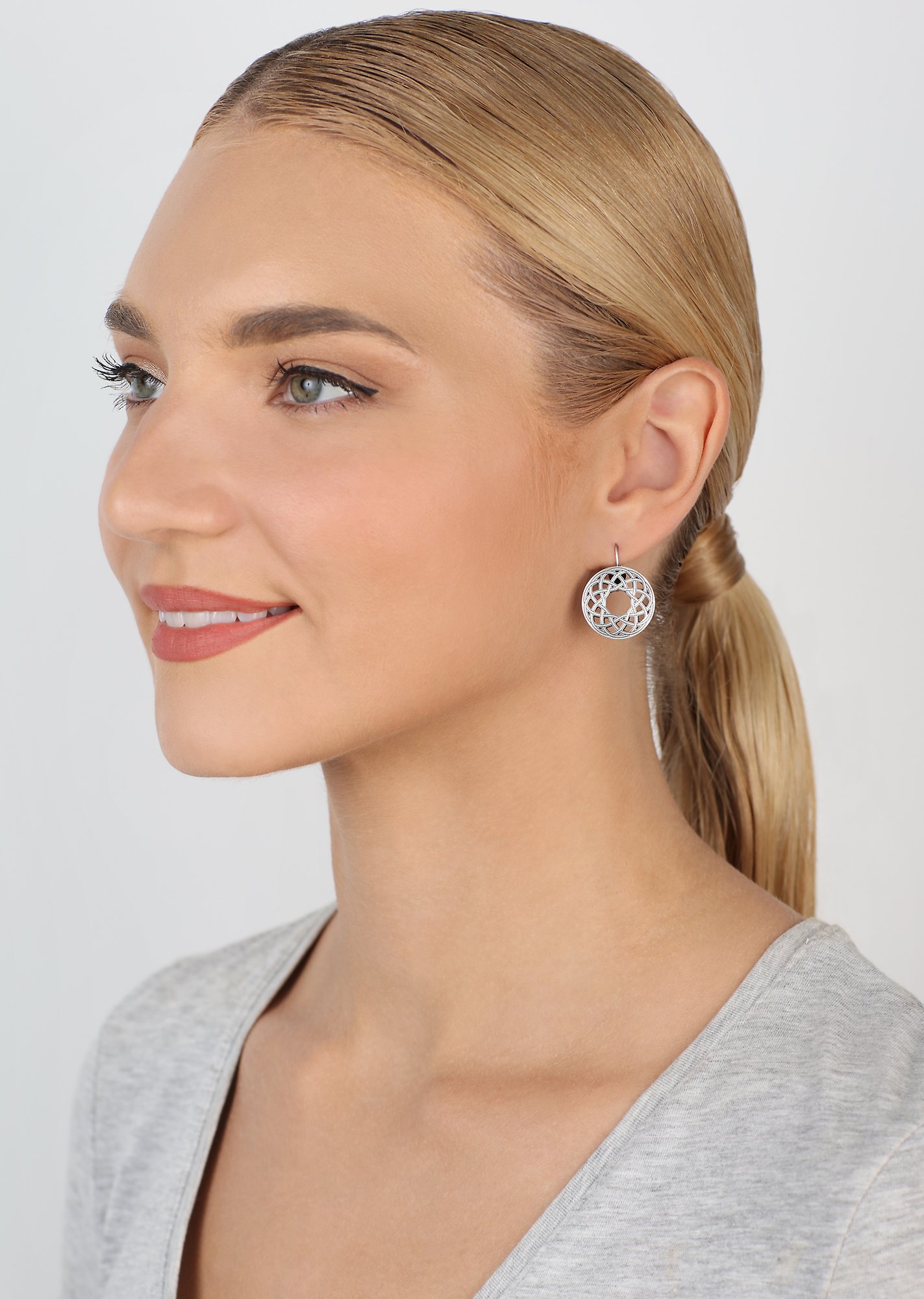 image for Earring Eurowire Shades of Light Silver  