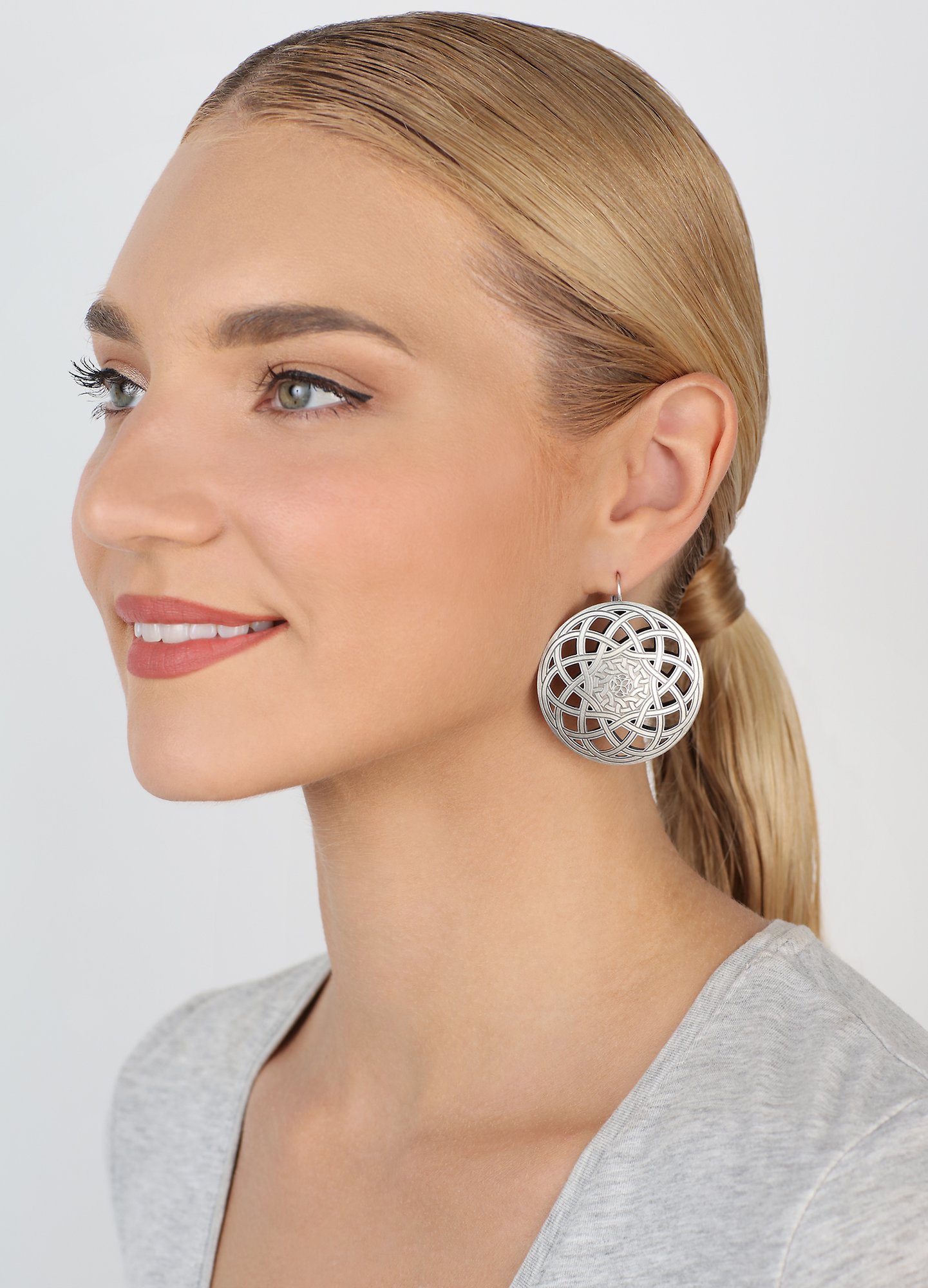 image for Earring Eurowire Shades of Light Silver  