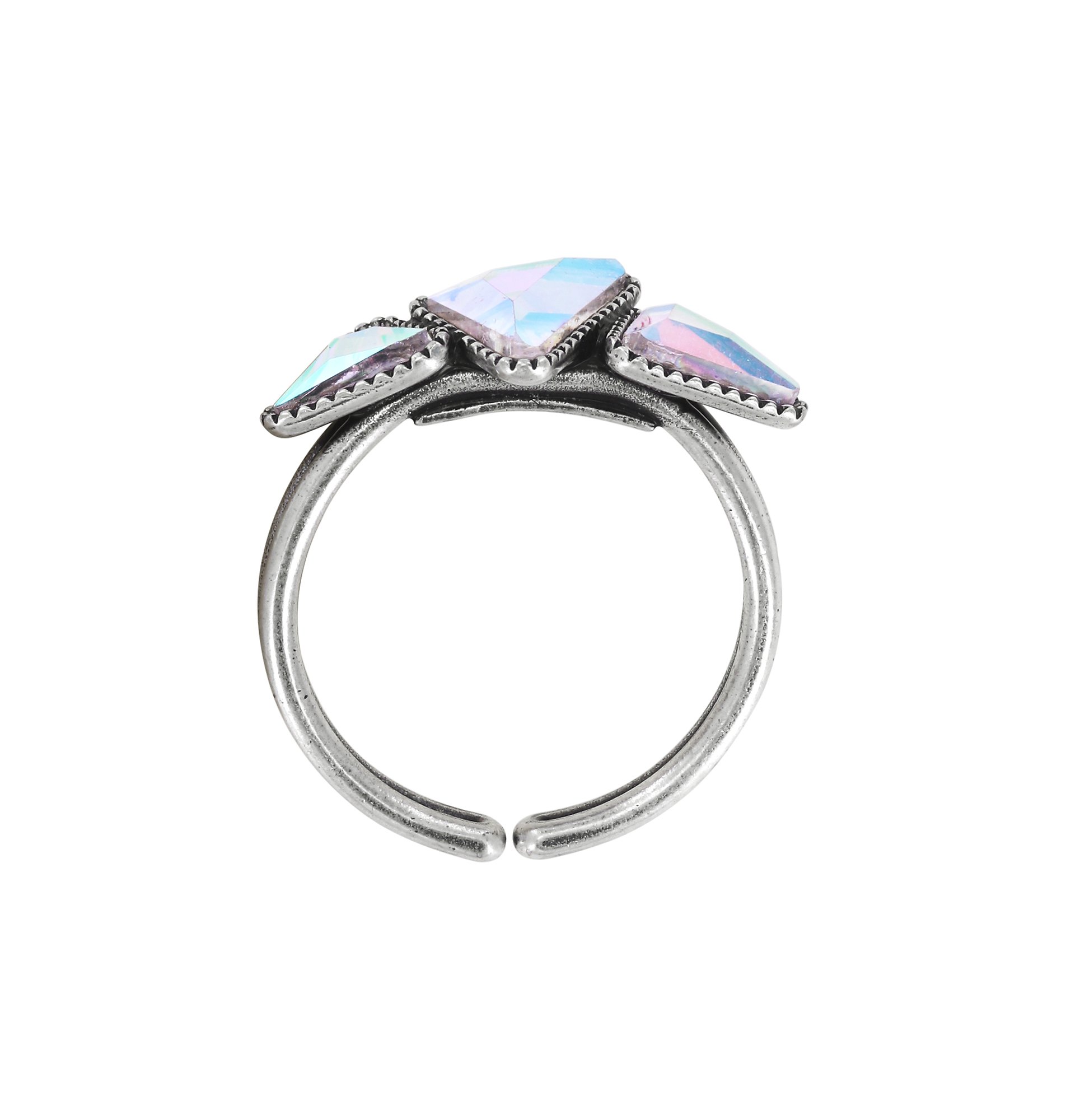 image for Ring Jumping Angles White / Lila crystal AB 