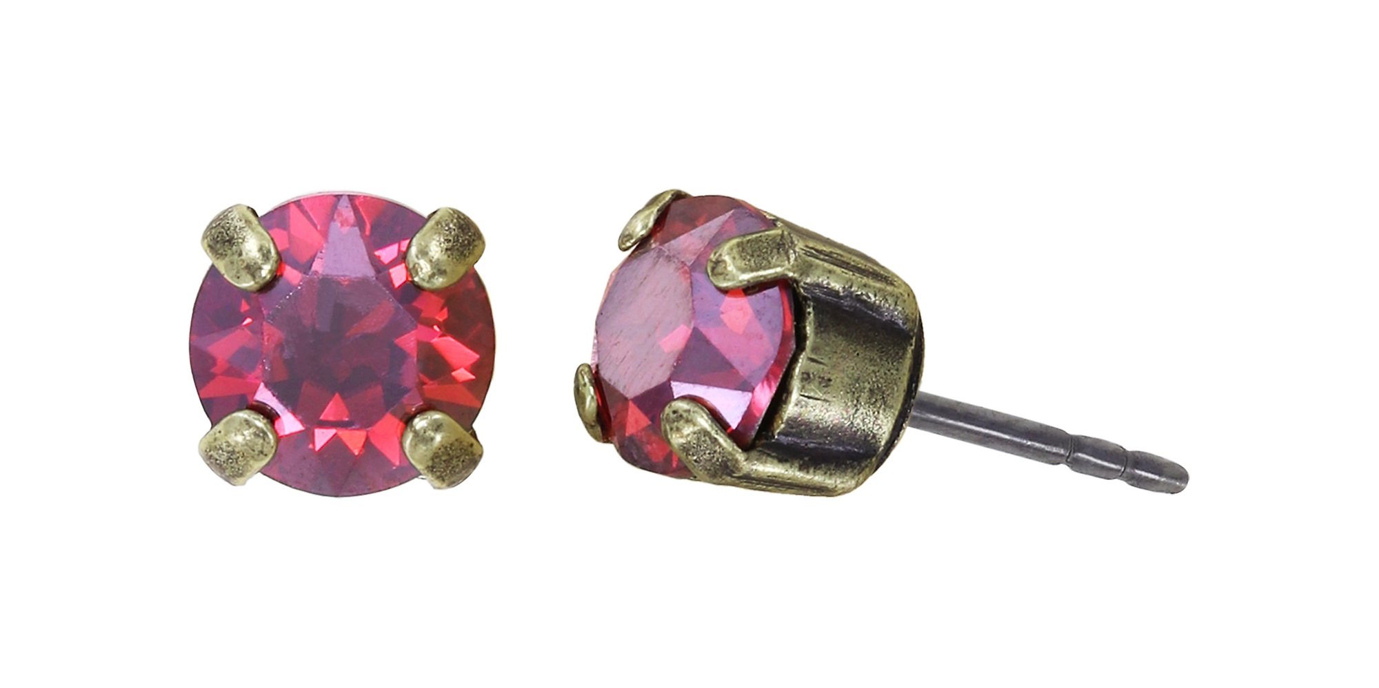 image for Earring stud Black Jack Coralline padparadscha satin SS 29