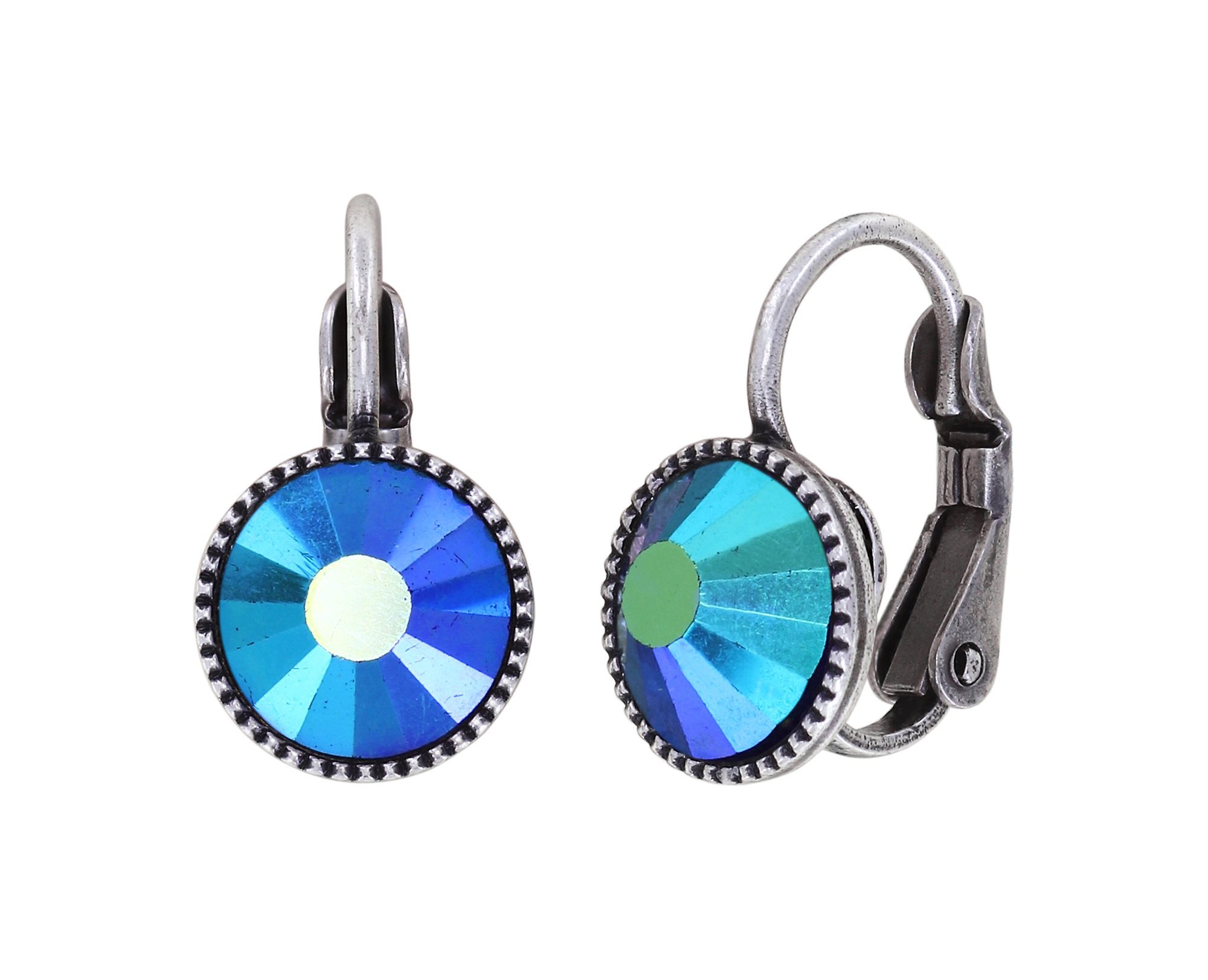 image for Earring eurowire Black Jack Blue / Green  SS 40