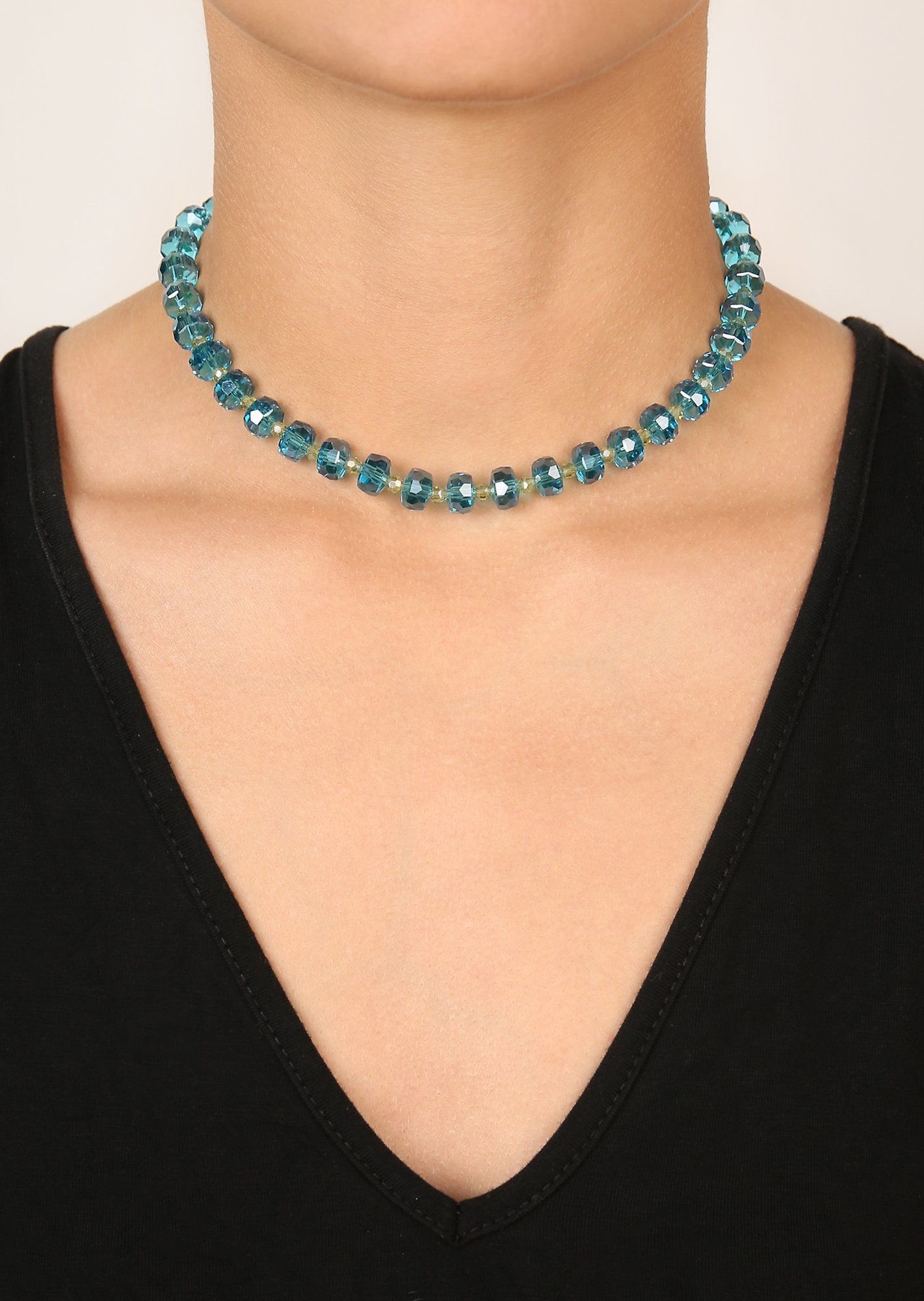 image for Necklace Bead Snake Jelly Green  