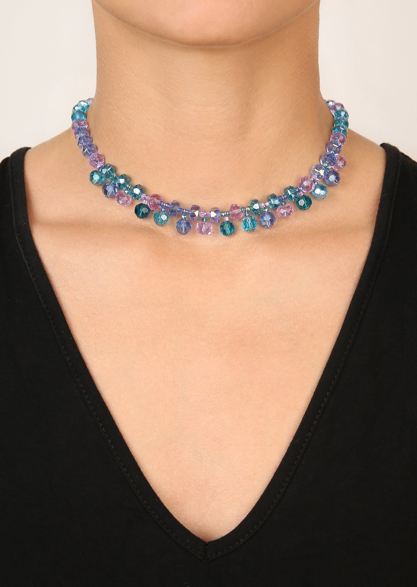 Bild für Halskette Bead Snake Jelly Blau  