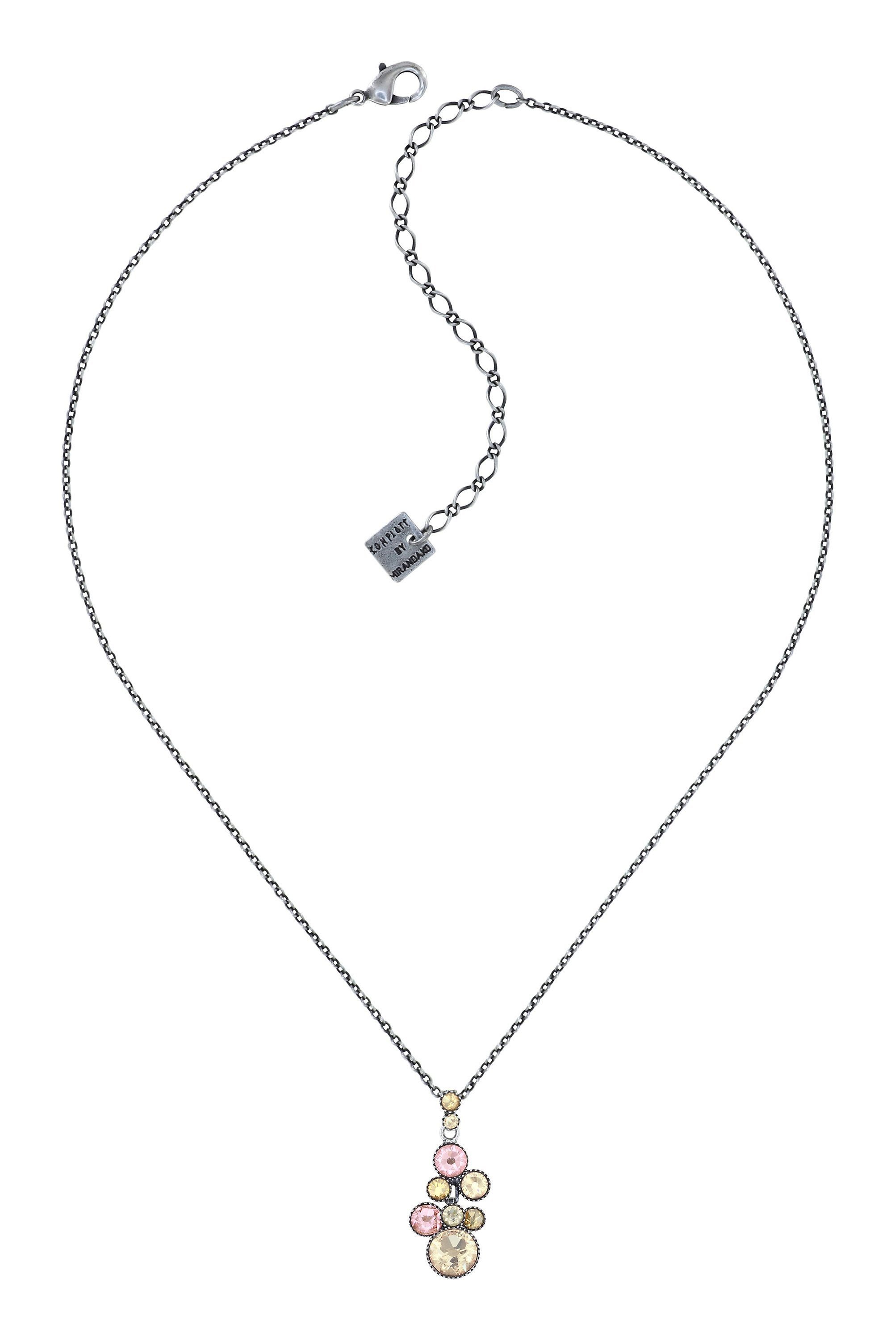 image pour Collier pendant Water Cascade Beige  