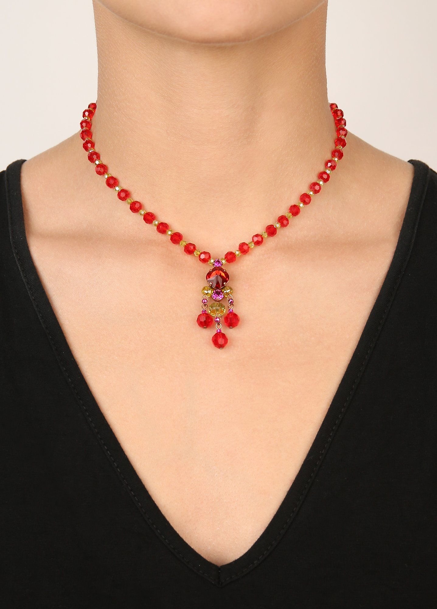 image pour Collier Bead Snake Jelly Multi  