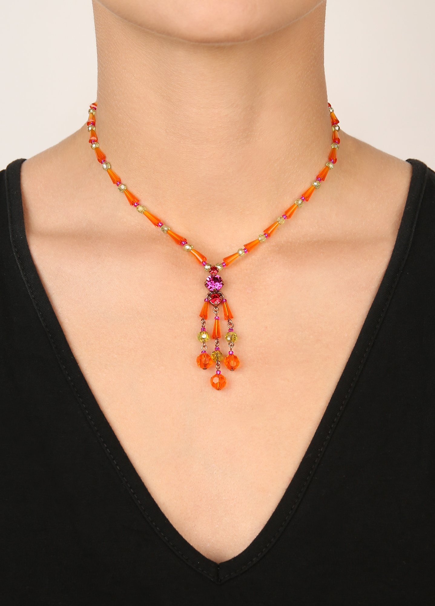 image for Necklace Bead Snake Jelly Multi  