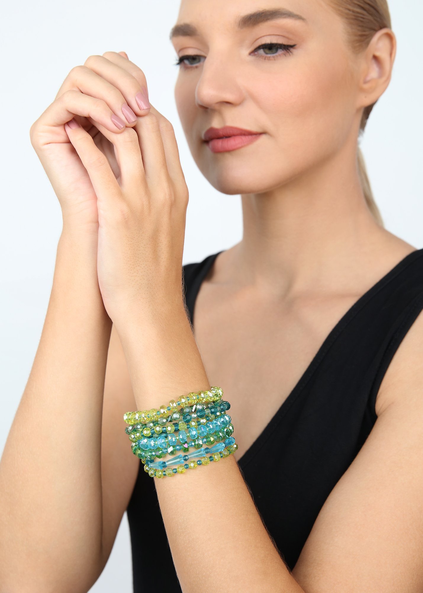 Bild für Armband Bead Snake Jelly Grün  