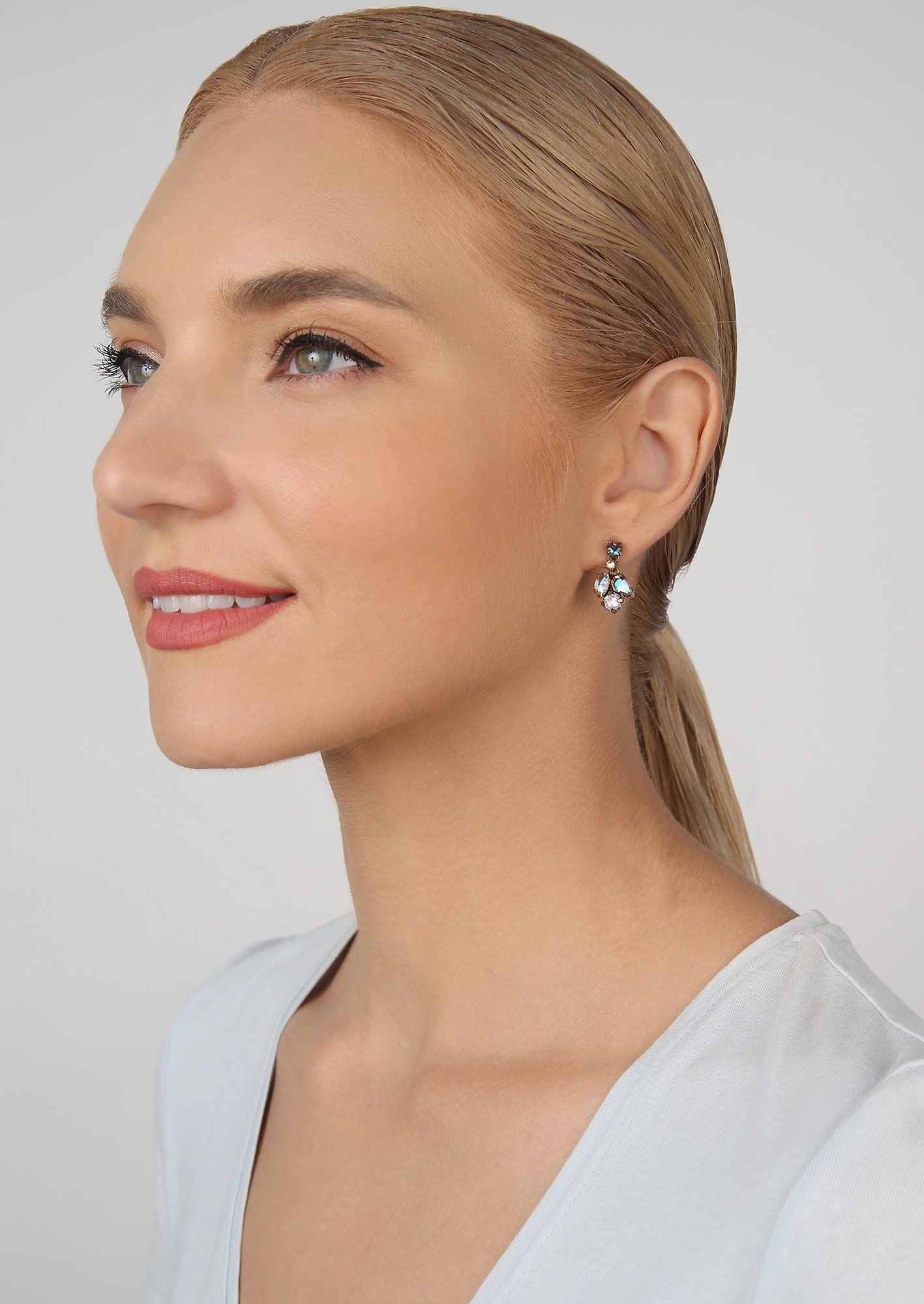 image pour Clou d'oreille pendant Ballroom Beige  