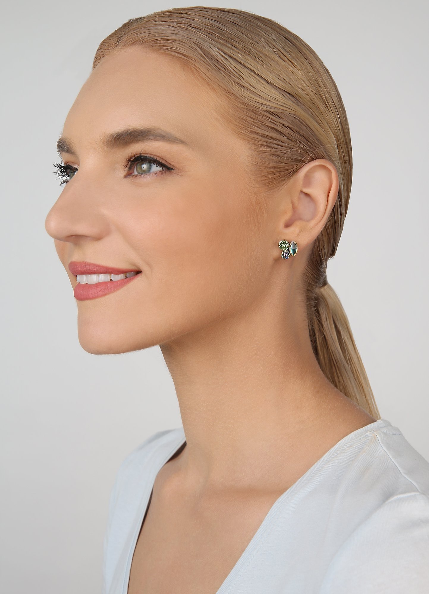 image for Earring Stud Ballroom Green  
