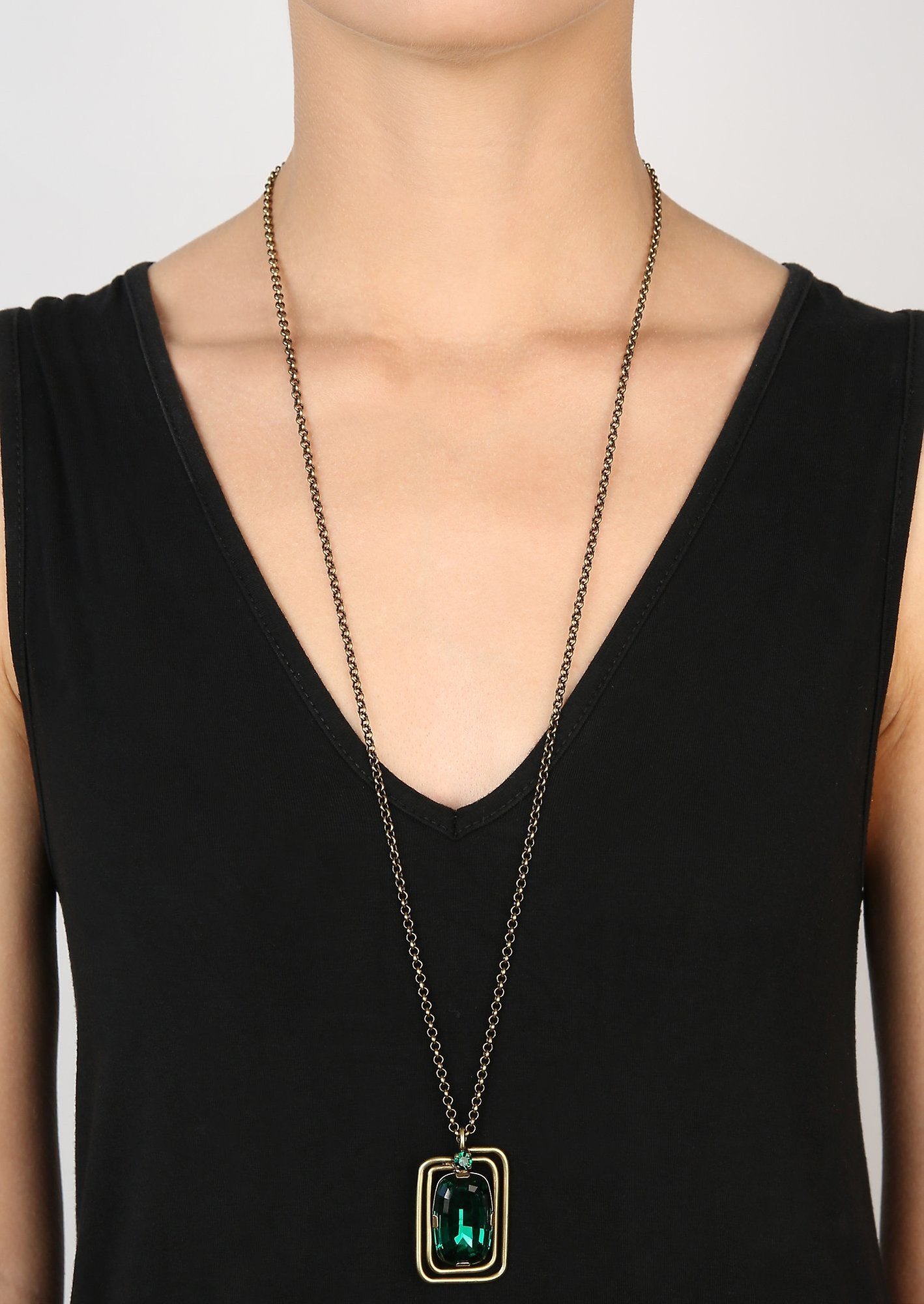 image for Necklace Pendant (Long) To The Max Green  size L