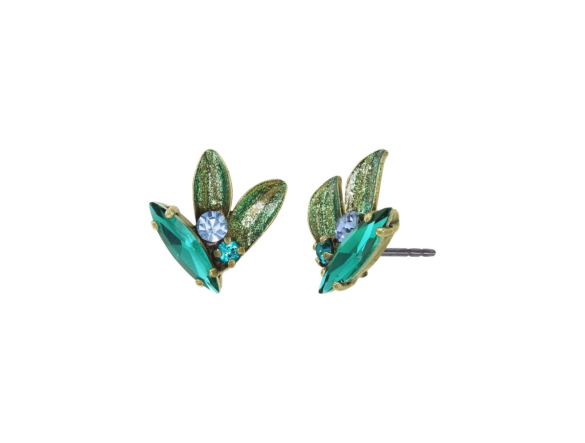image for Earring Stud IceForest Dark Green  