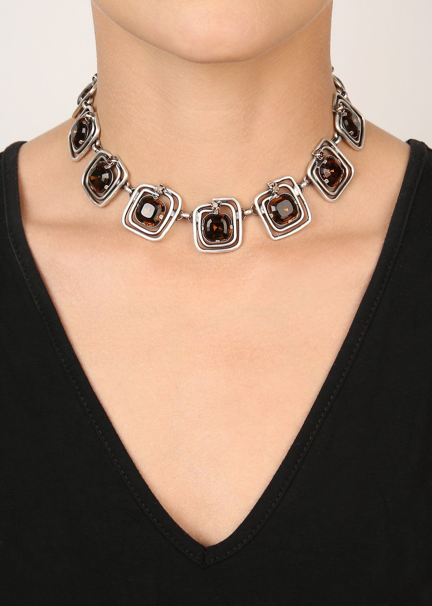 image pour Collier ras-de-cou To The Max Marron  size S