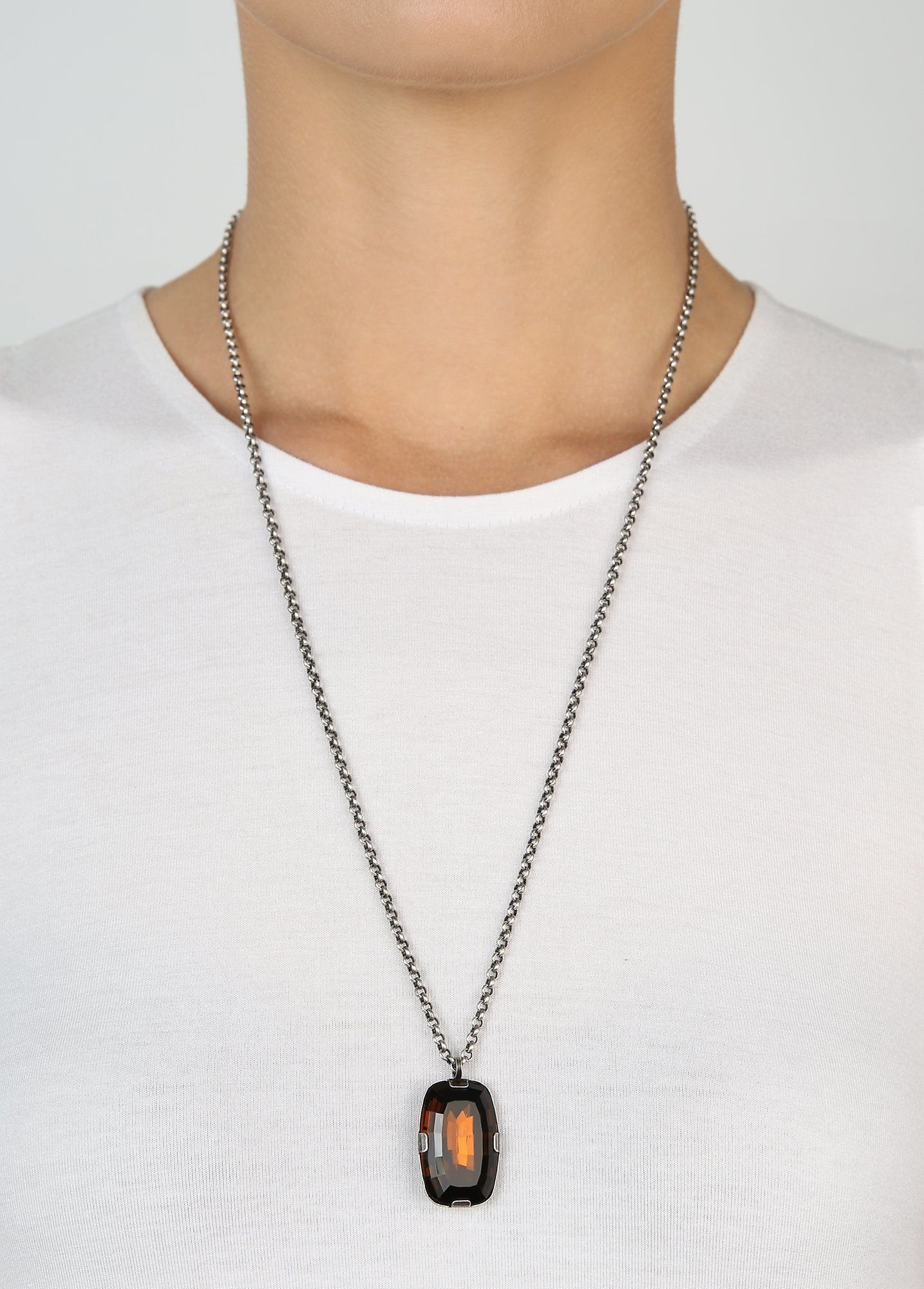 image for Necklace pendant (long) To The Max Brown  size L