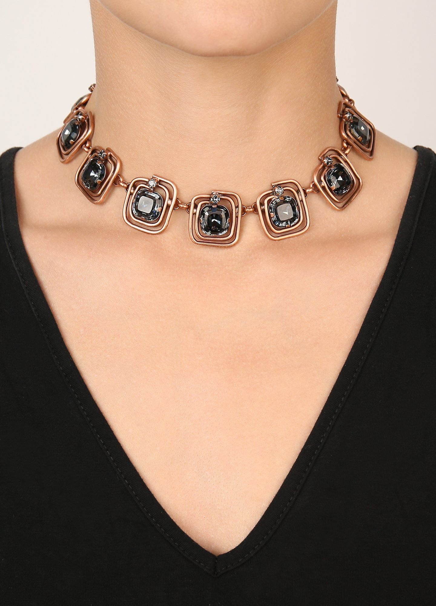 image for Necklace Choker-Collier To The Max Grey  size S