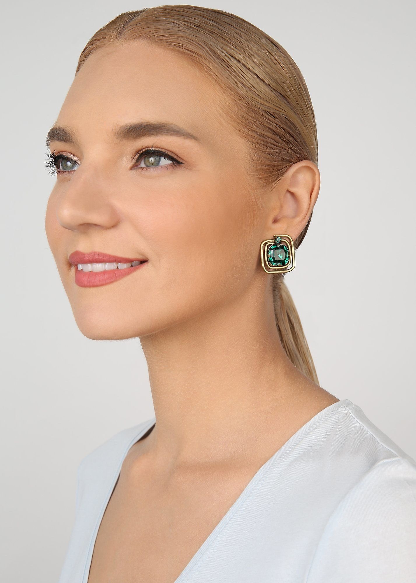 image for Earring Stud To The Max Green  size S