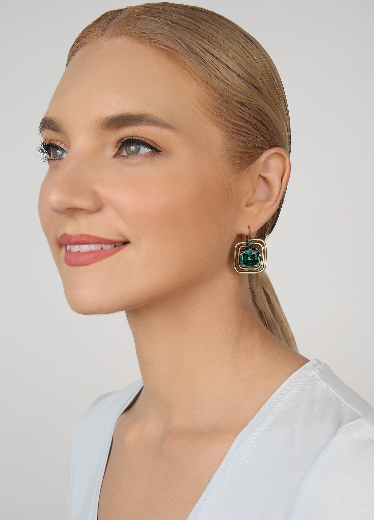 image for Earring Eurowire To The Max Green  size S