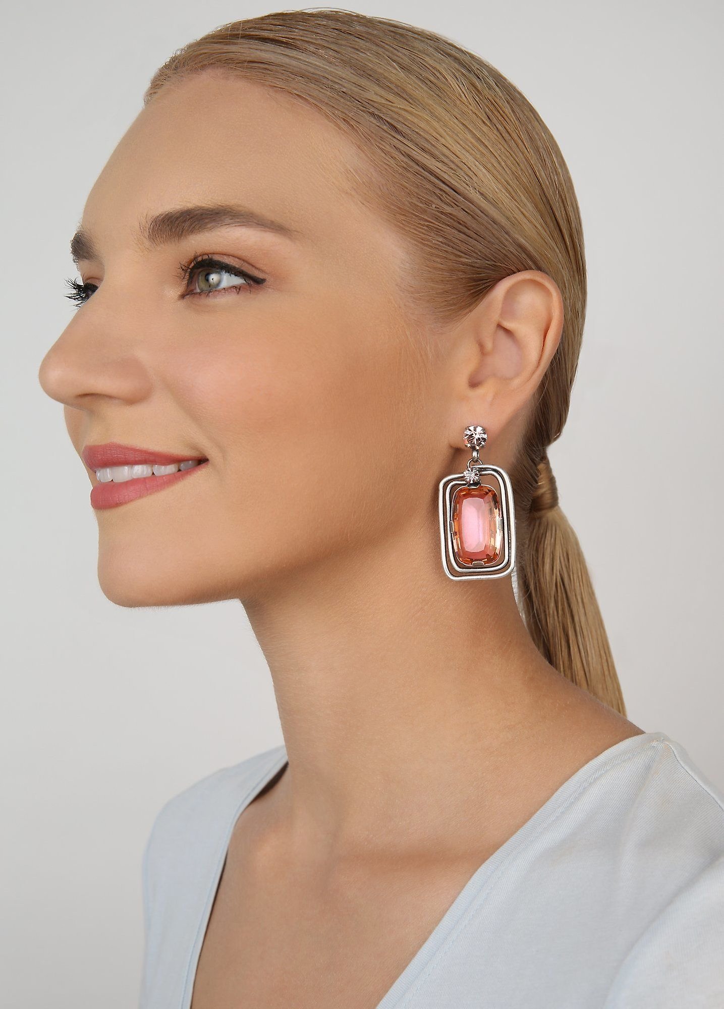 image pour Clou d'oreille pendant To The Max Rose  size L