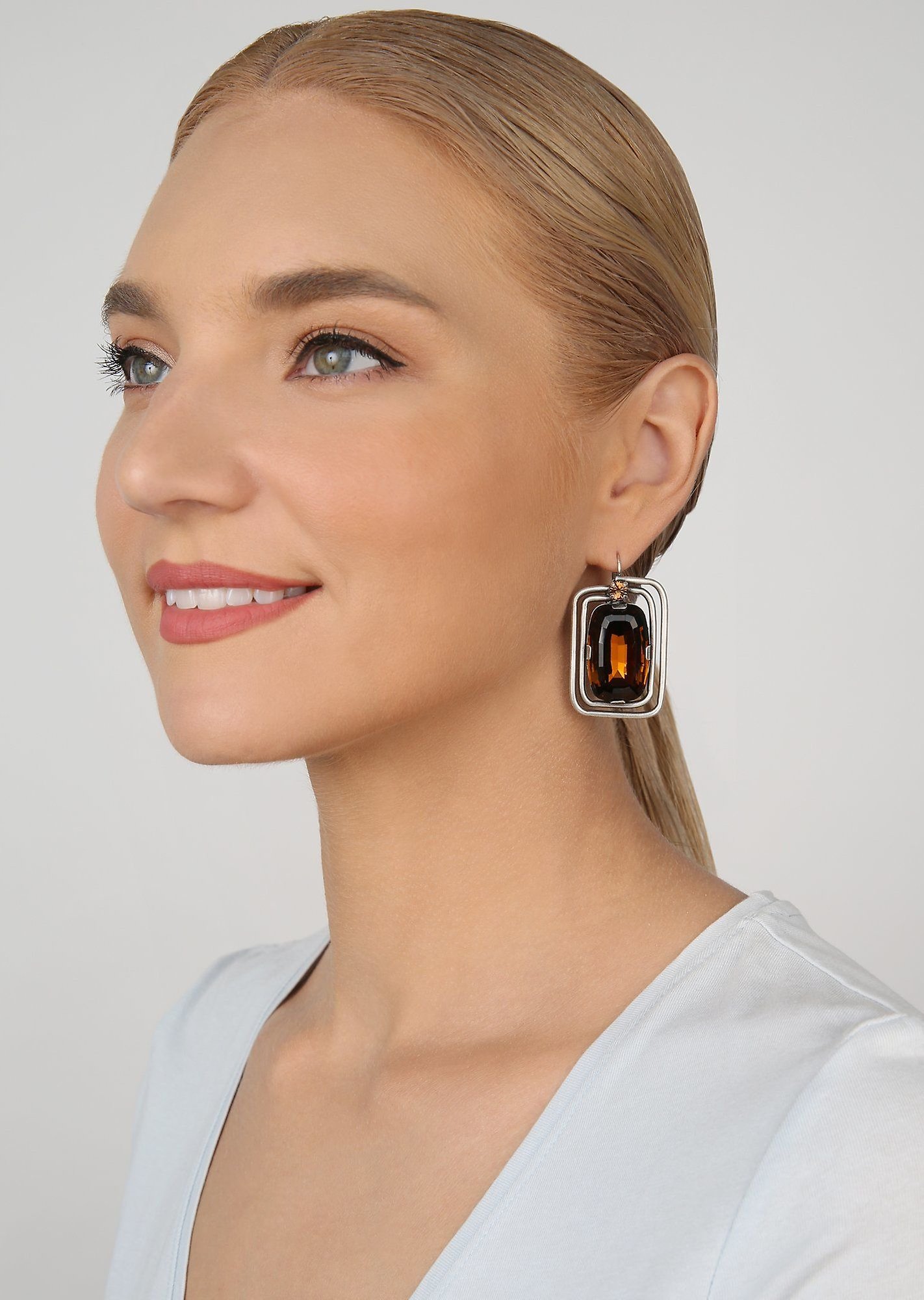 Bild für Ohrringe mit Brisur To The Max Braun  Größe L