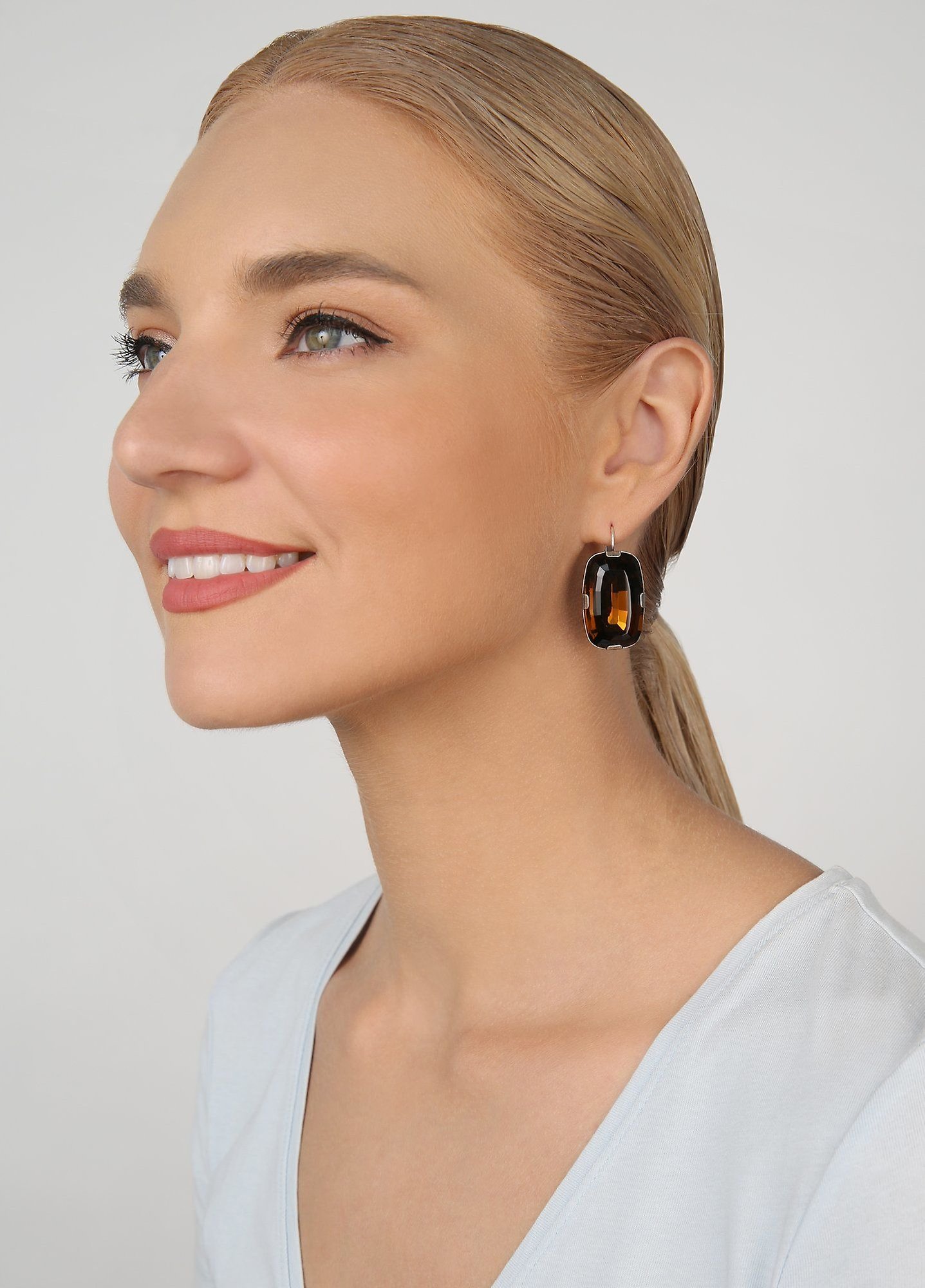 image for Earring Eurowire To The Max Brown  size L