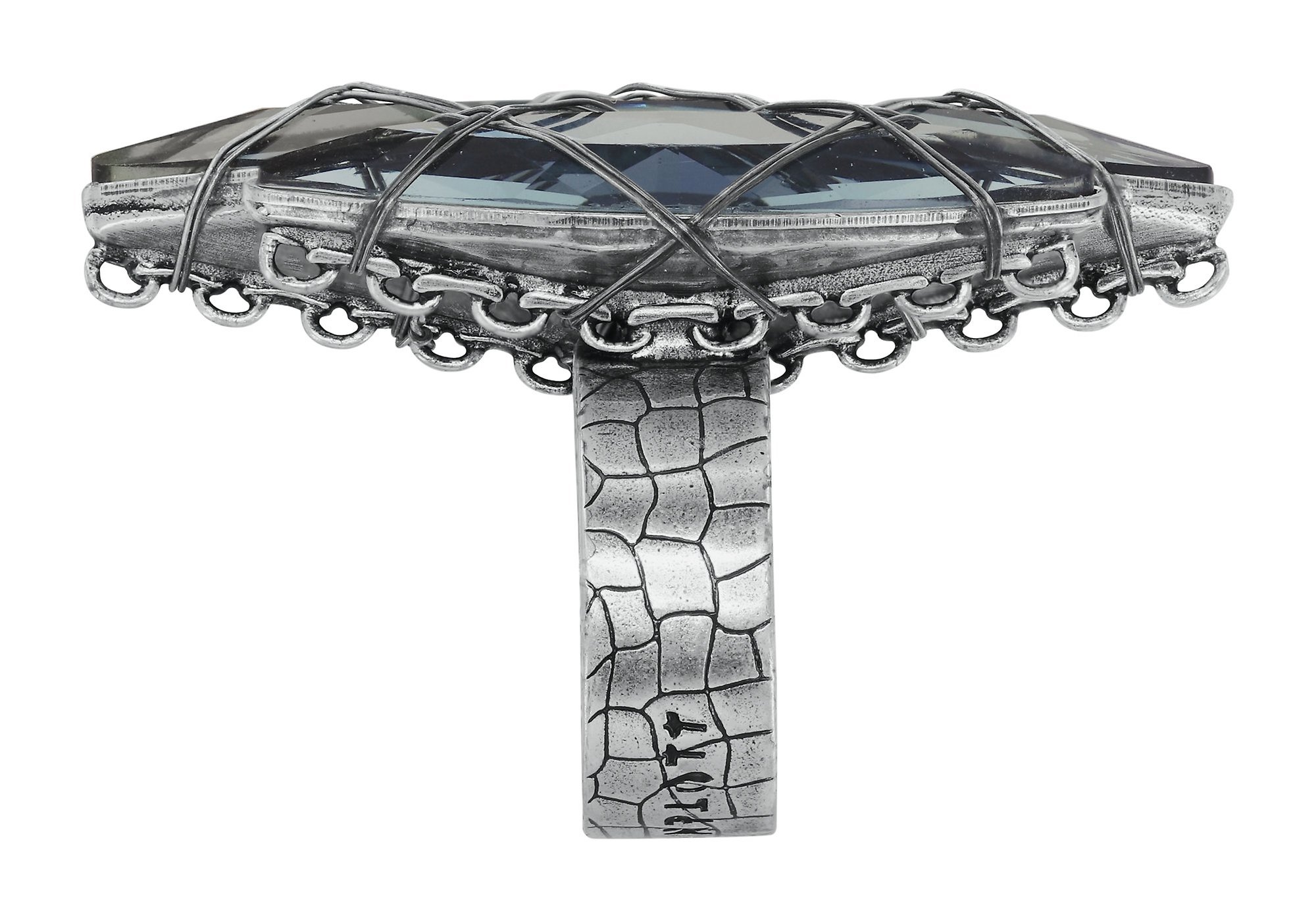 image pour Anneau Gem Chandelier Gris  