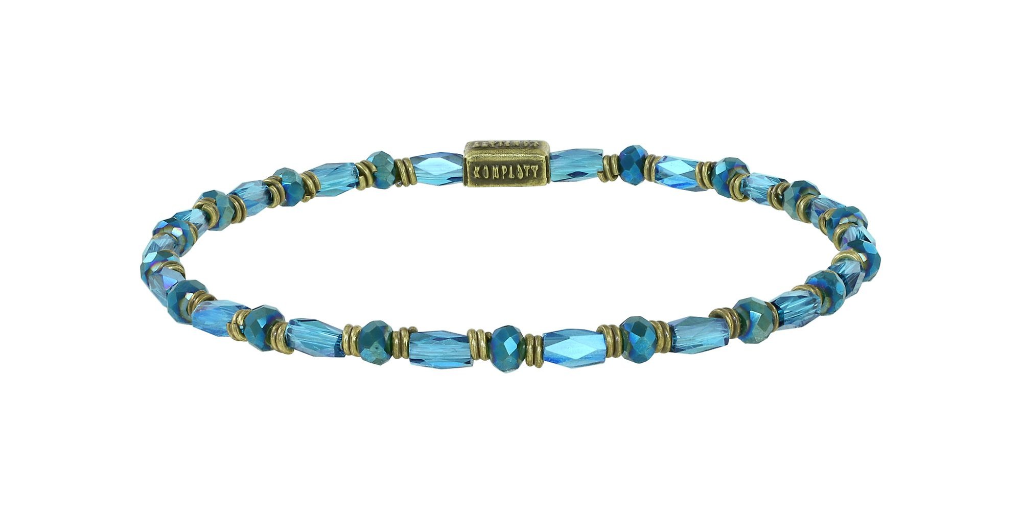 image pour Bracelet élastique Petit Glamour d´Afrique Bleu / Vert  