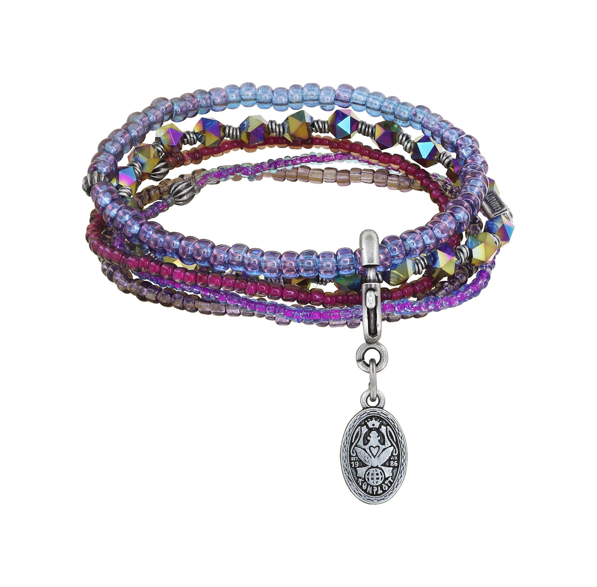 image for Bracelet Elastic Petit Glamour d´Afrique Lila  