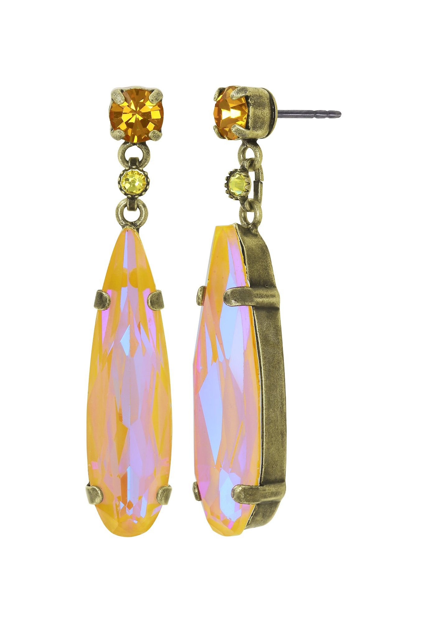 image pour Clou d'oreille pendant Daily Desire Jaune / Orange  