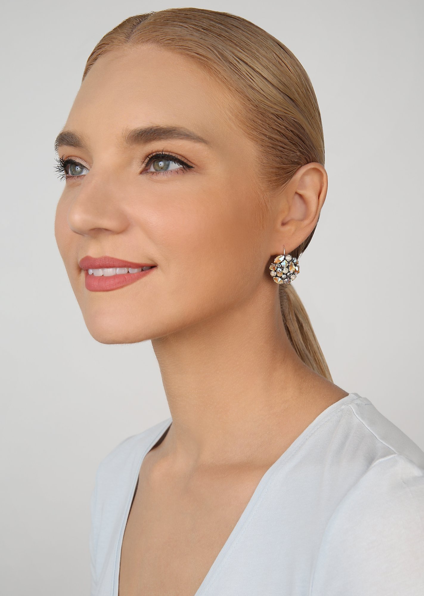 image for Earring eurowire Ballroom White  size S