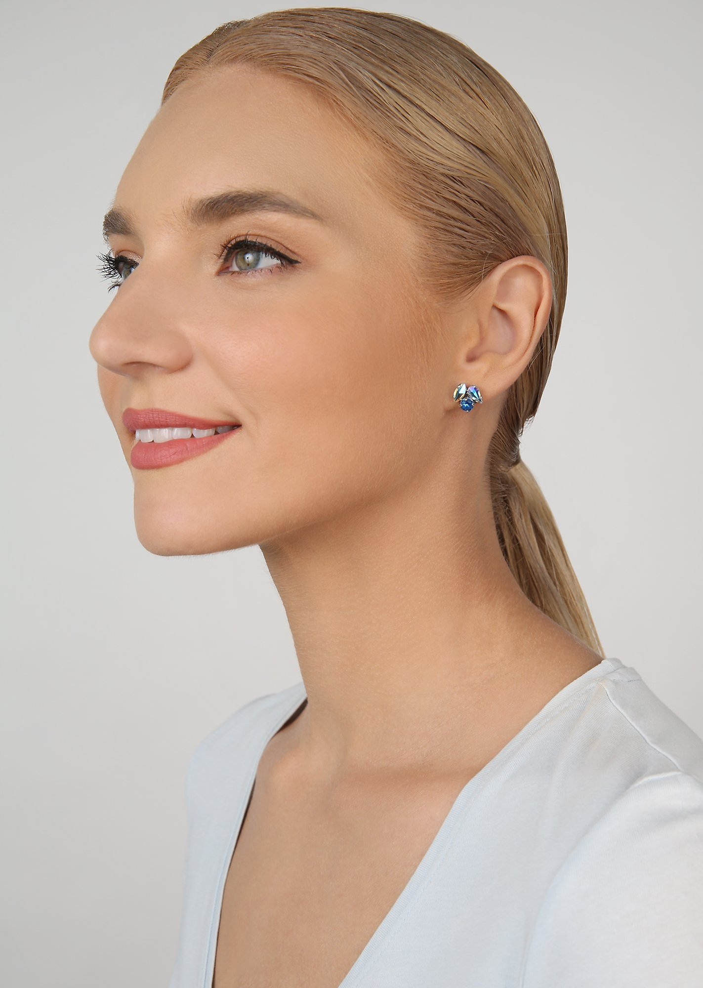 image for Earring Stud Ballroom Blue  