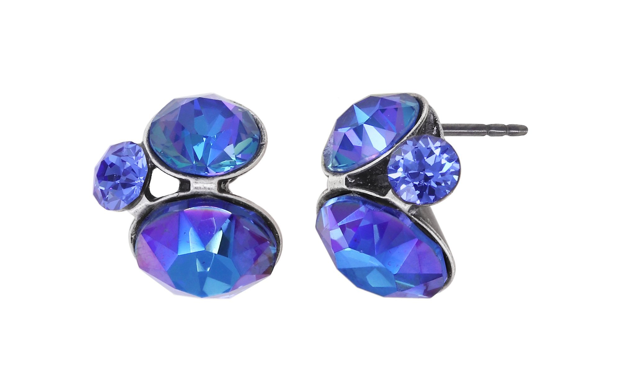 image for Earring Stud Disco Star Blue  