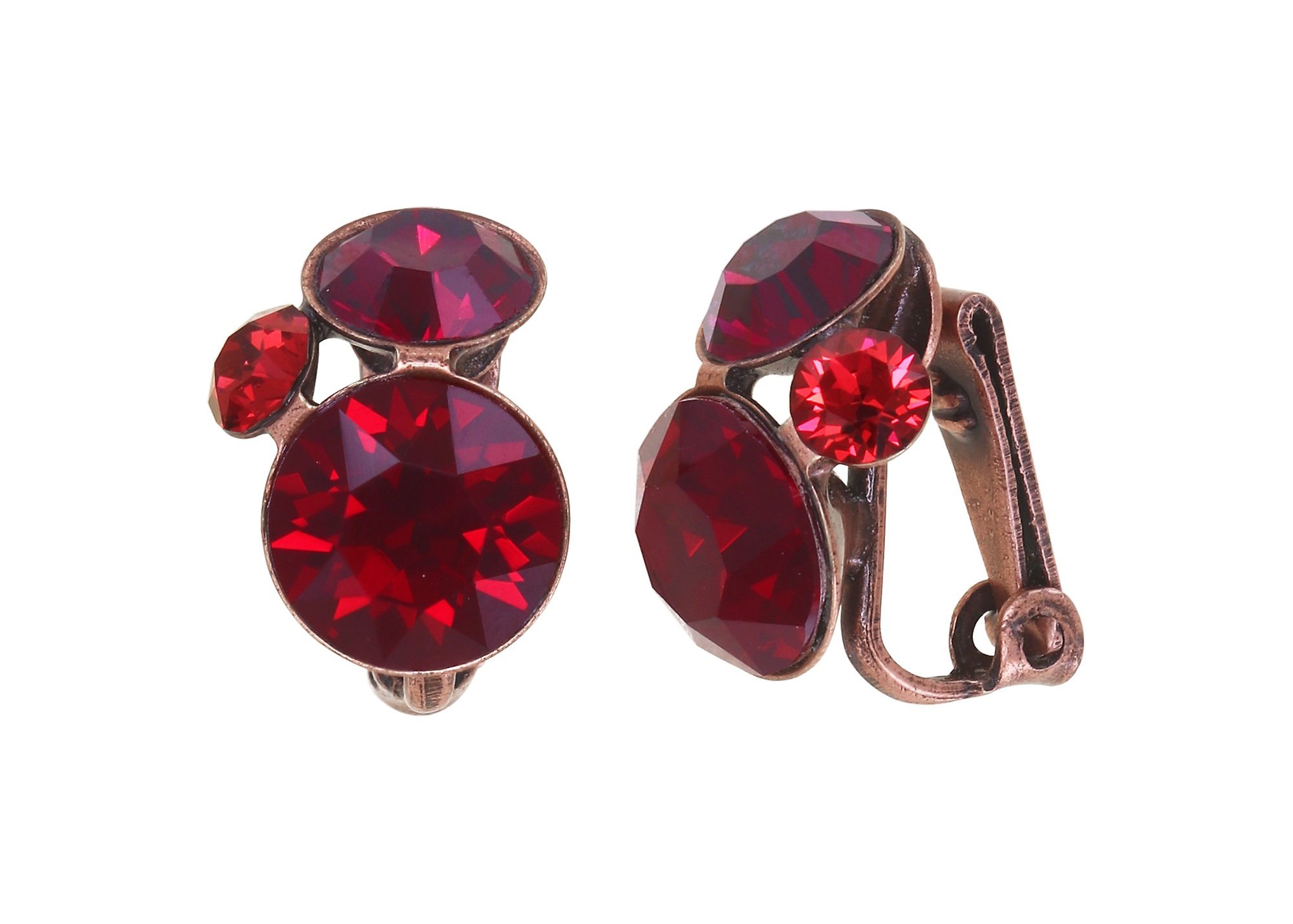 image for Earring Clip Disco Star Red  
