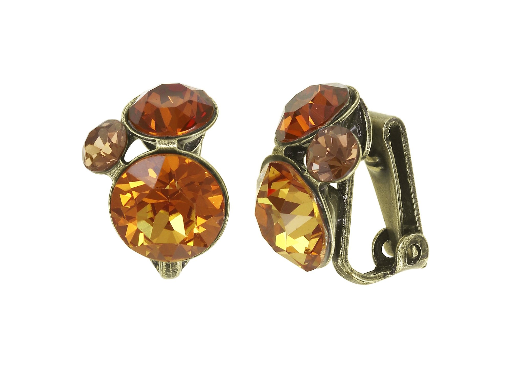 image for Earring clip Disco Star Brown  