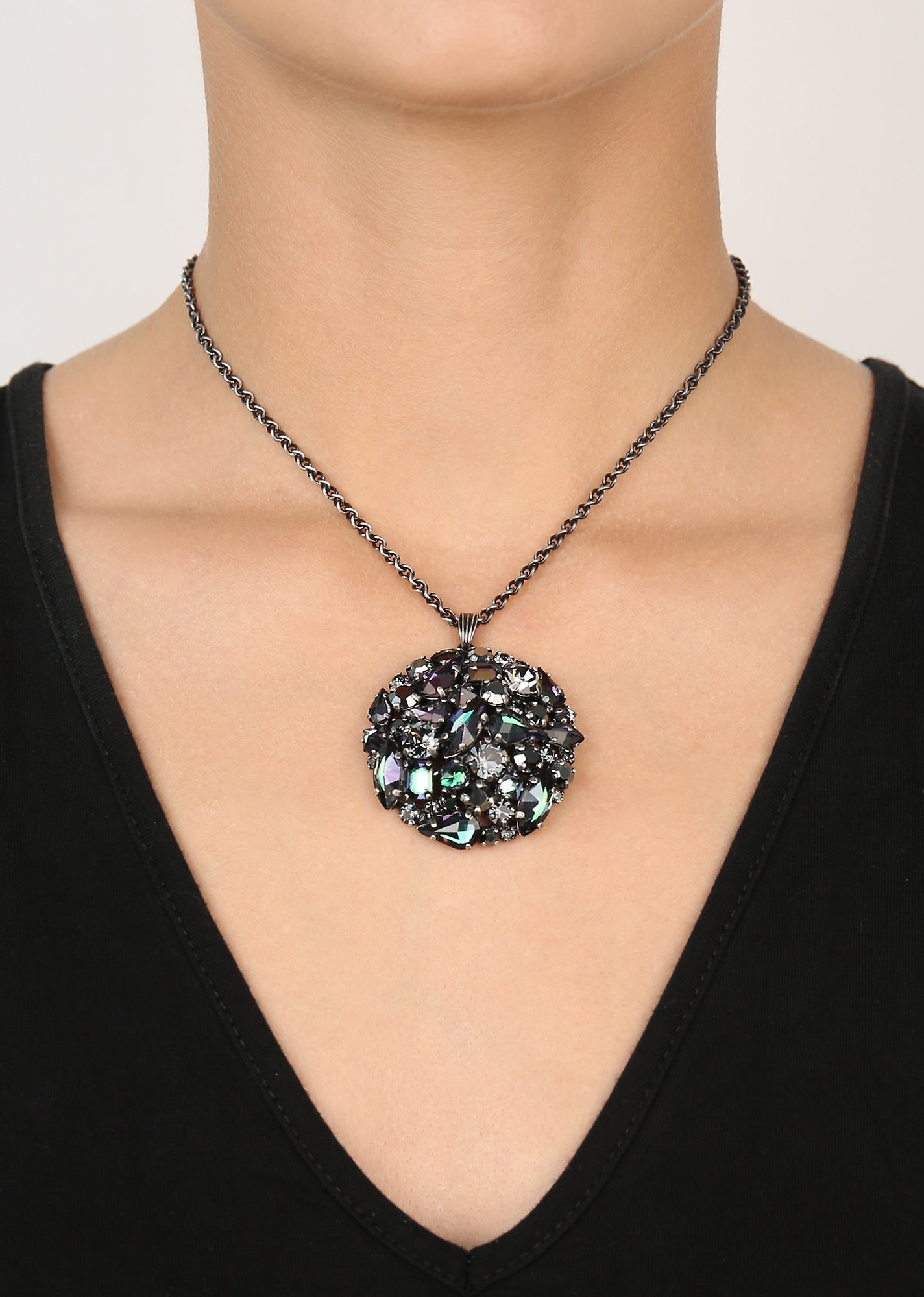 image for Necklace Pendant Ballroom Black  size L