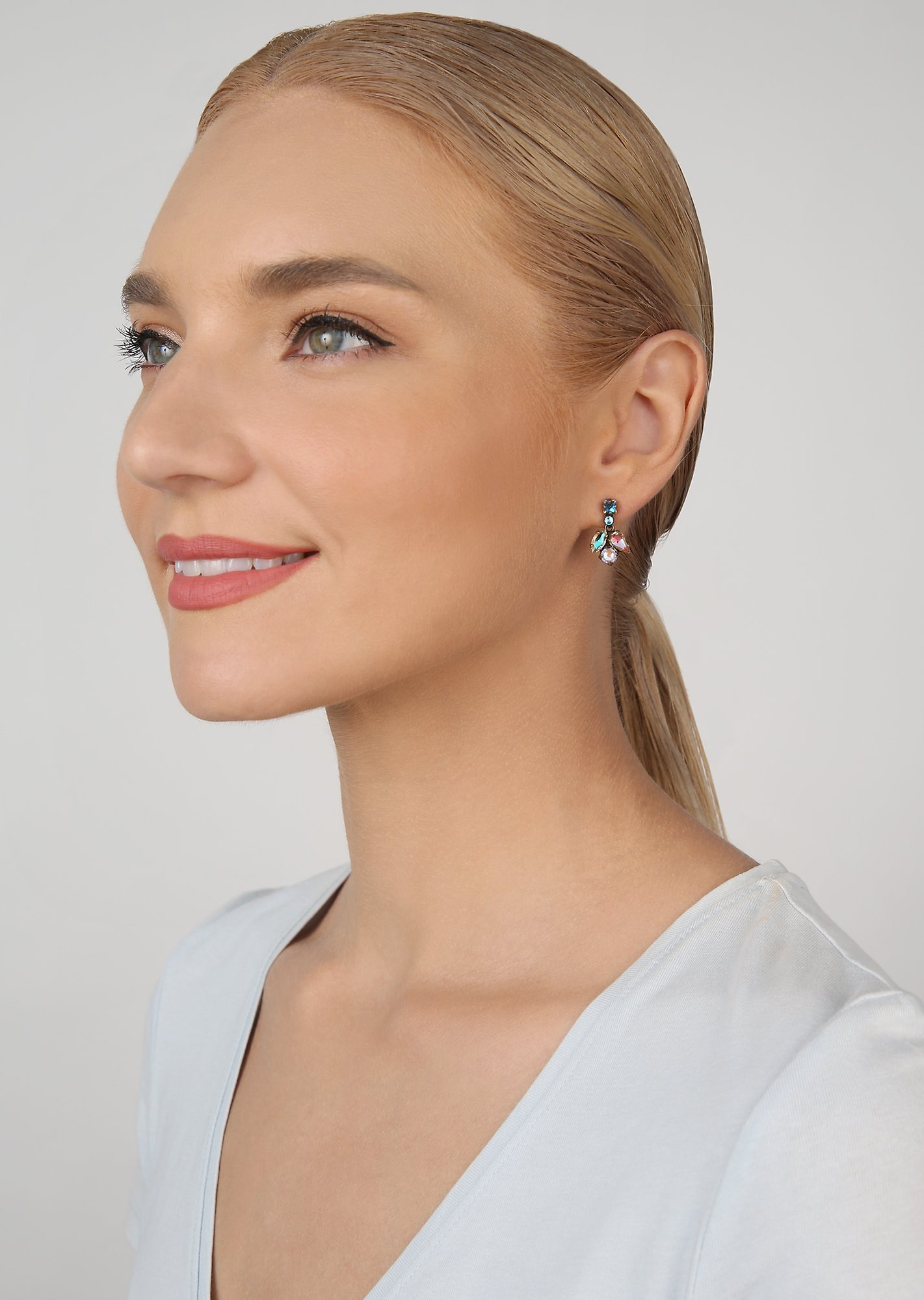 image for Earring Stud Dangling Ballroom Multi  